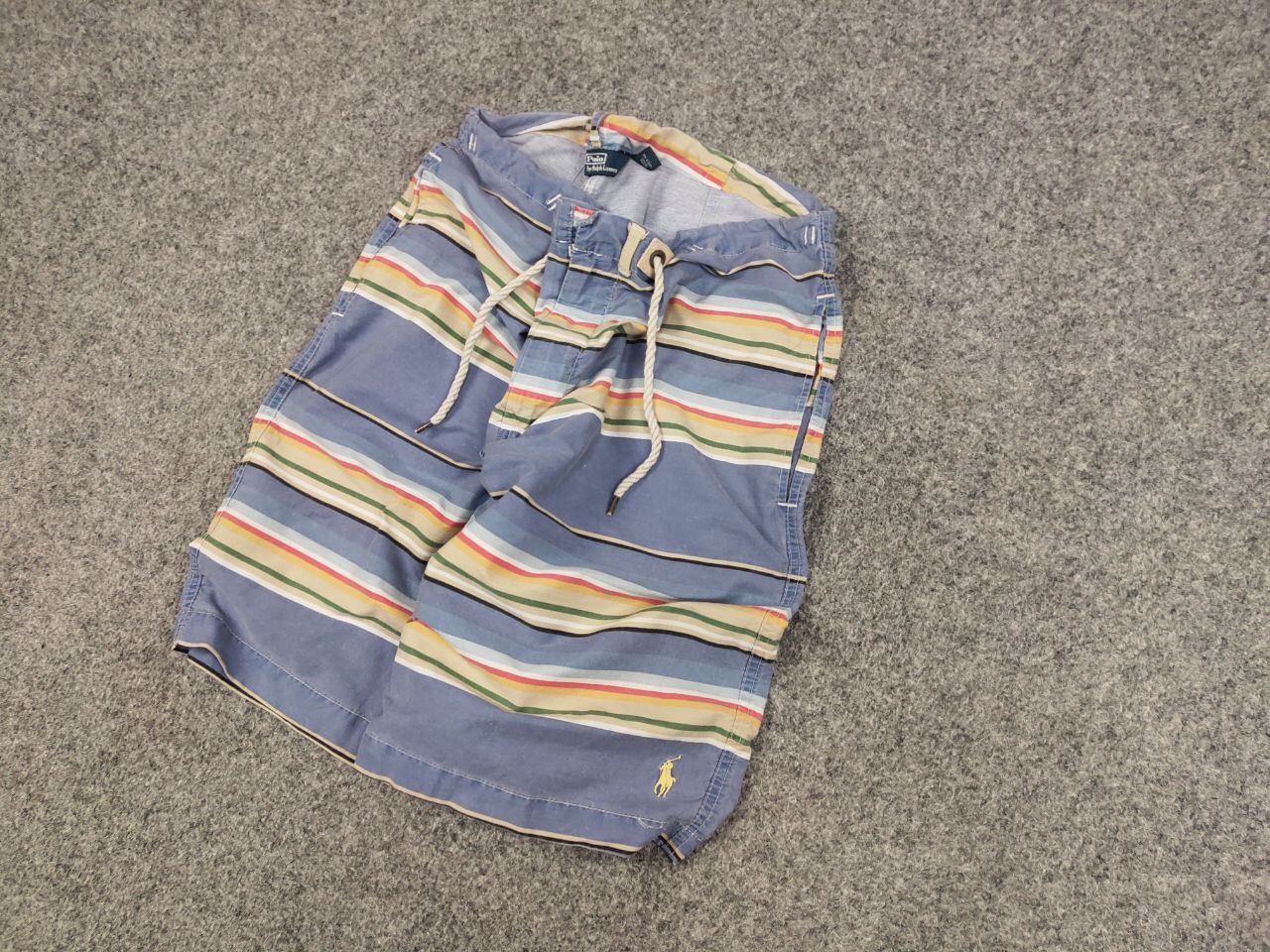Polo Ralph Lauren Vintage 90's Polo Ralph Lauren Canvas Blue Striped Shorts Size US 36 / EU 52 - 3 Thumbnail