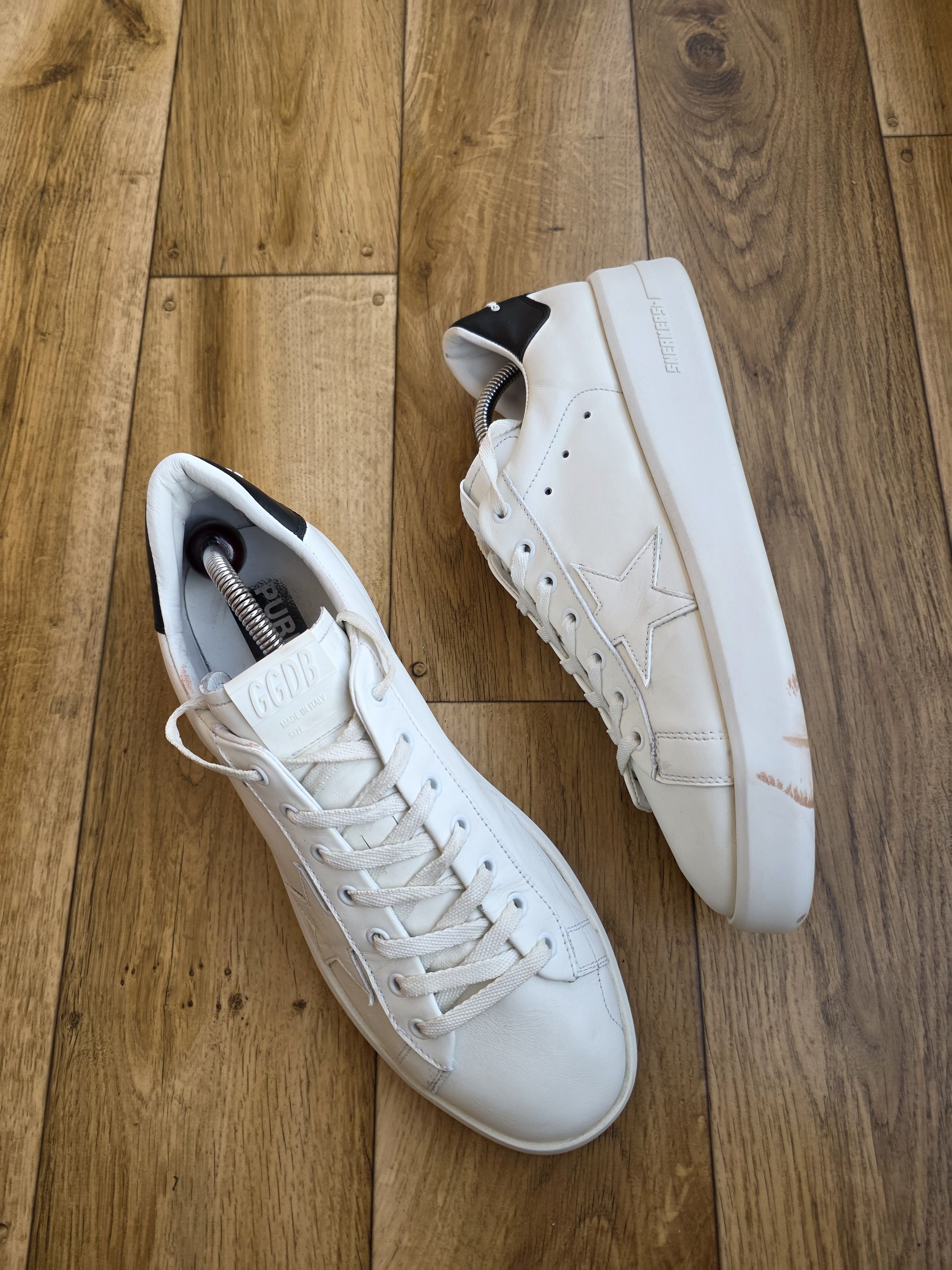 Golden Goose Golden Goose Pure Star Leather Sneakers Size US 12 / EU 45 - 8 Thumbnail