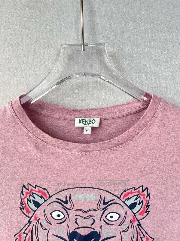 Kenzo KENZO Pink Cotton Animal Print Short Sleeve T-Shirt . Size XS / US 0-2 / IT 36-38 - 4 Thumbnail