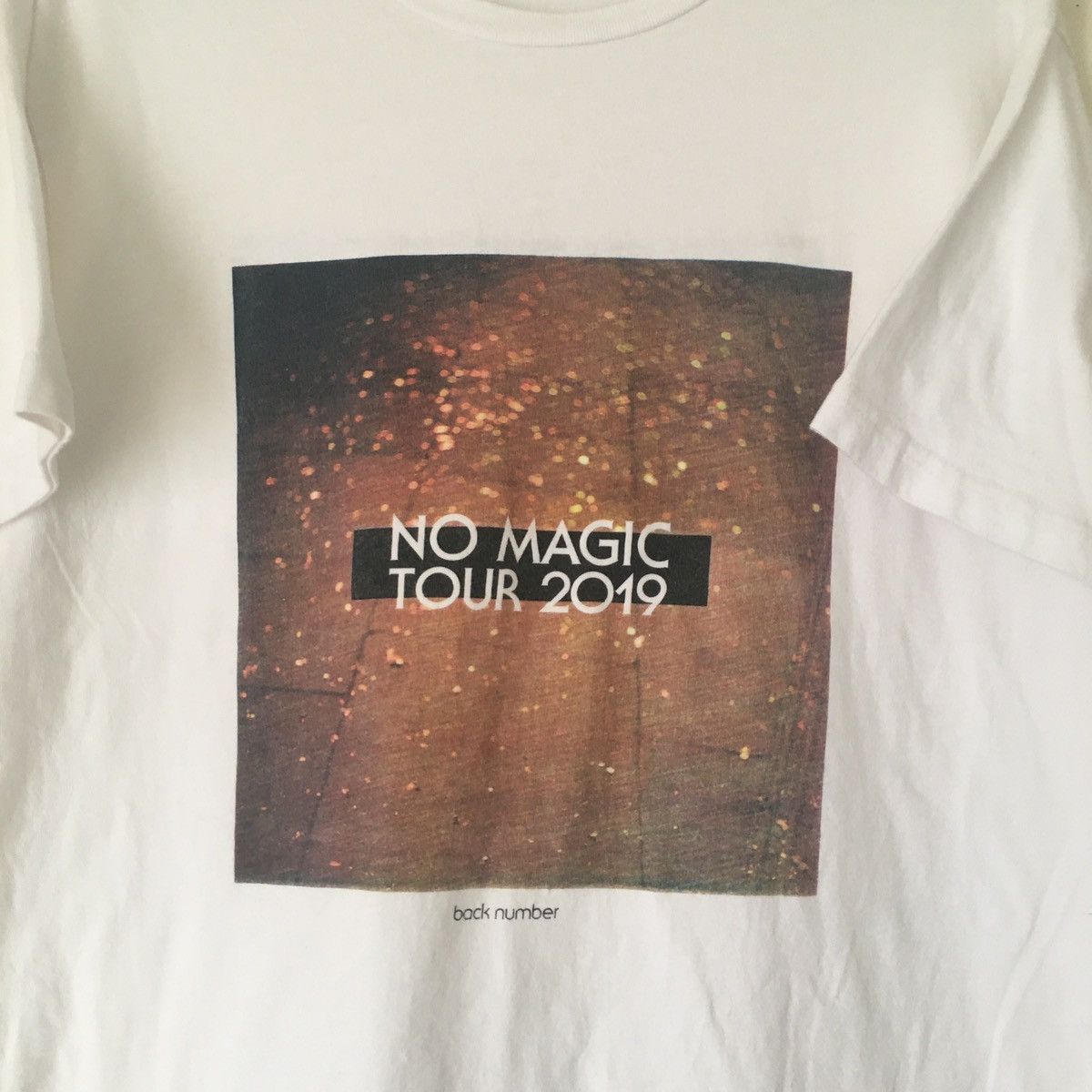 Band Tees 2019 Back Number バックナンバー No Magic Tour Japanese Rock Band Size US XL / EU 56 / 4 - 2 Thumbnail