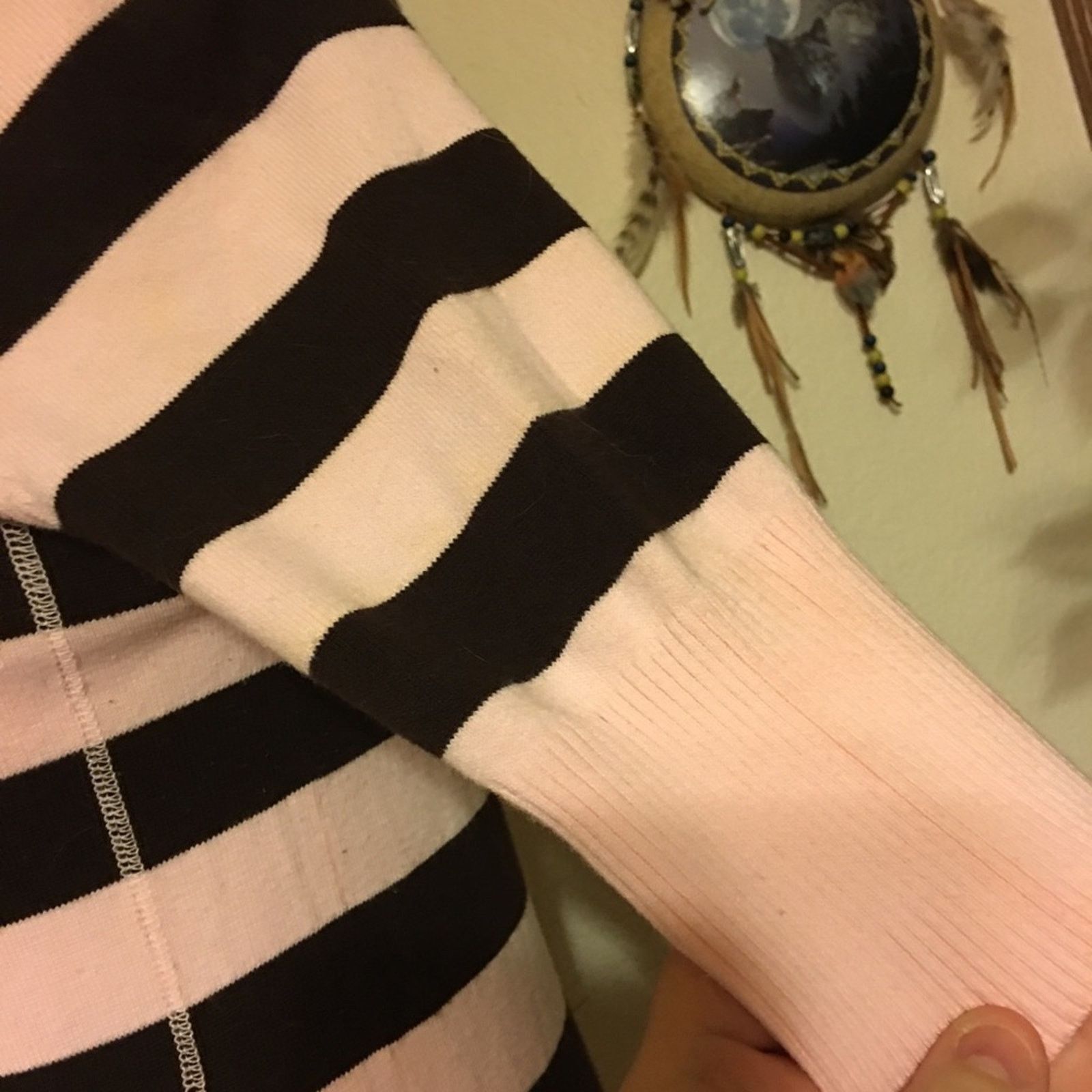 Other Take Out brand crew neck stripe tunic sweater Size L / US 10 / IT 46 - 3 Thumbnail