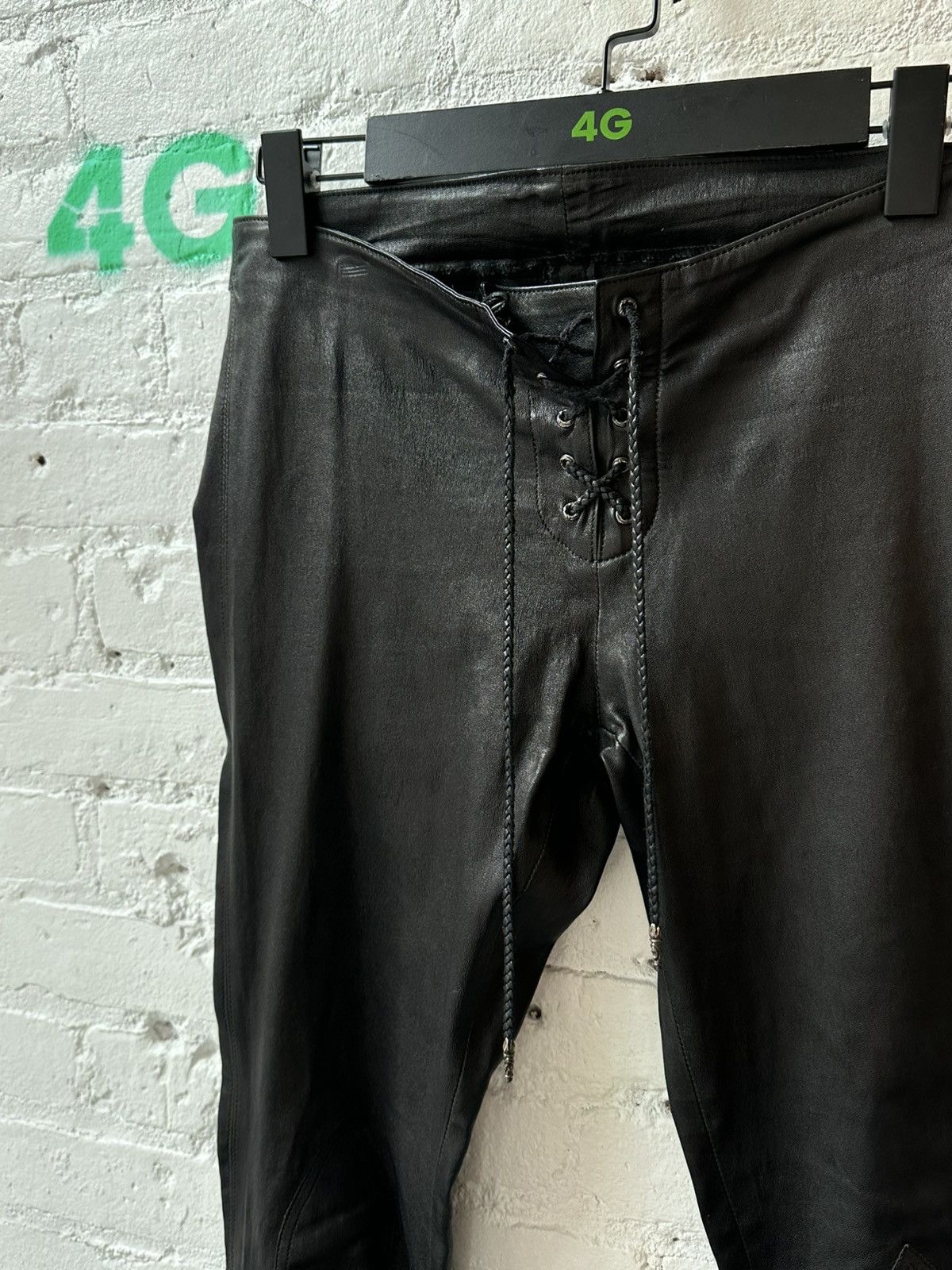Chrome Hearts CHROME HEARTS JESSIE JO STARK PANTS leather cross patch jean Size 28" / US 6 / IT 42 - 4 Thumbnail