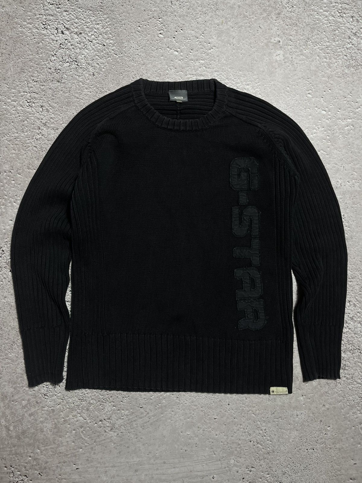 G-Star × Hysteric Glamour Y2K G Star Knit Faded Ribbed Vintage Sweater Size US L / EU 52-54 / 3 - 1 Thumbnail