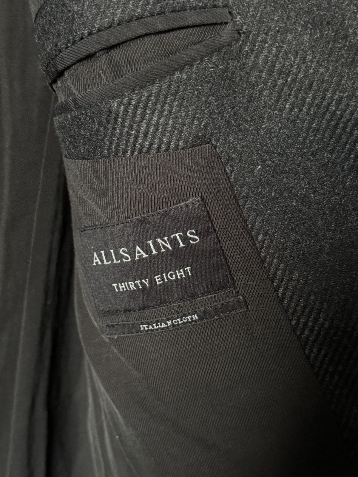 Allsaints All Saints Lovell Woolen-Twill Coat (New/Unworn) Size US M / EU 48-50 / 2 - 5 Thumbnail