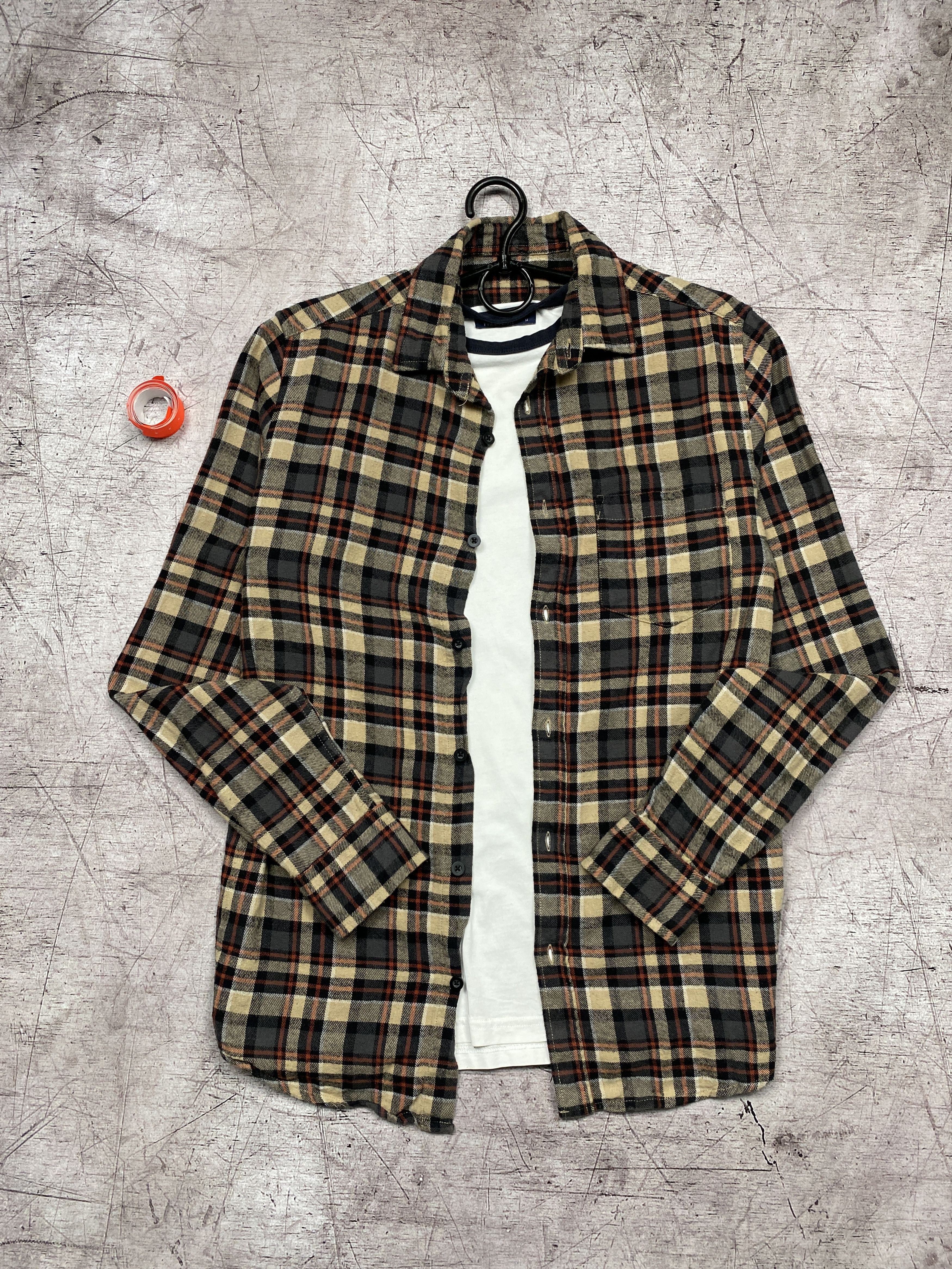 Flannel × Vintage Flannel Vintage Mens Plaid Shirt Size US S / EU 44-46 / 1 - 1 Thumbnail
