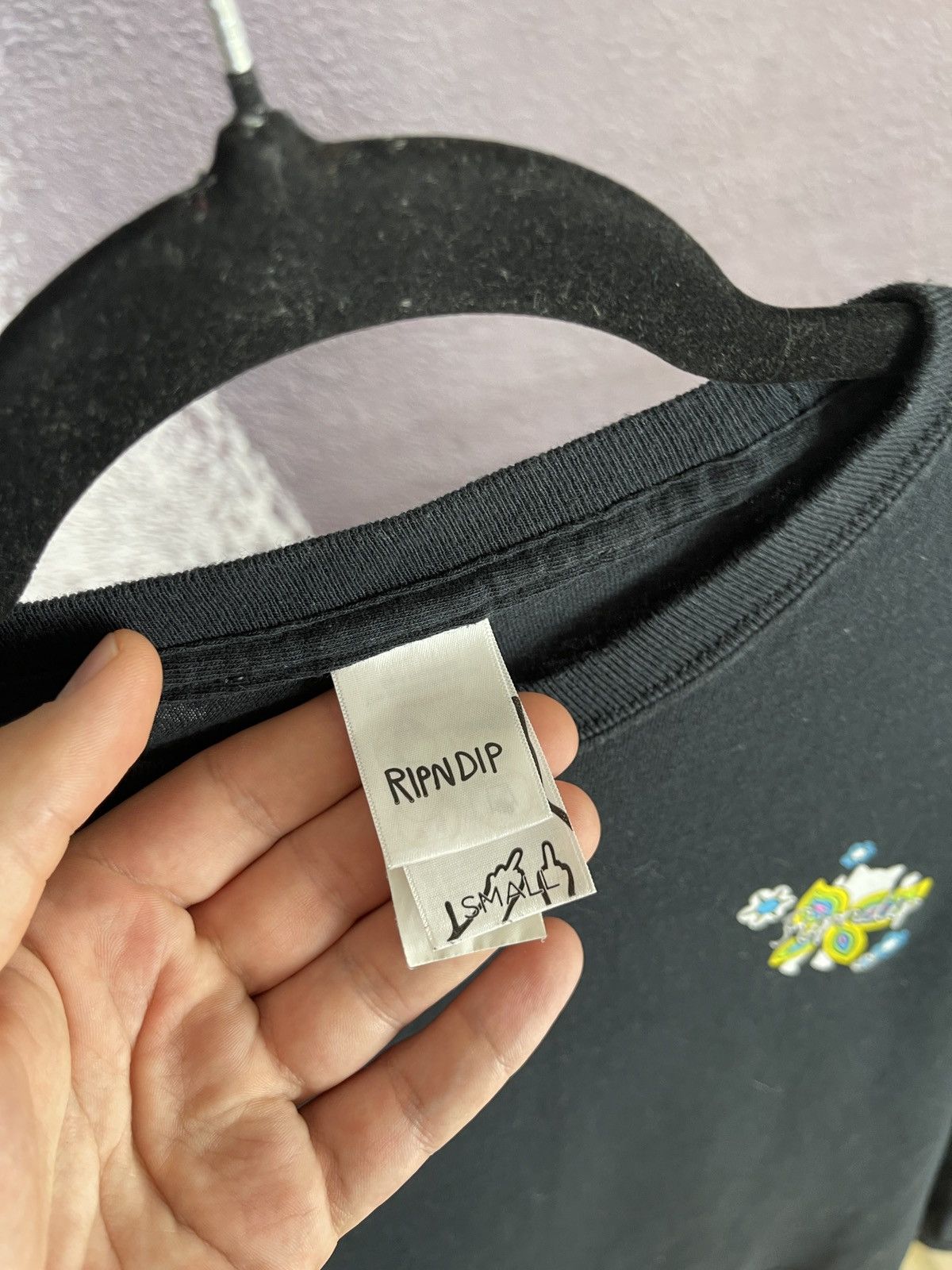RIPNDIP Ripndip skateboarding black big logo long sleeve tee shirts Size US S / EU 44-46 / 1 - 8 Thumbnail