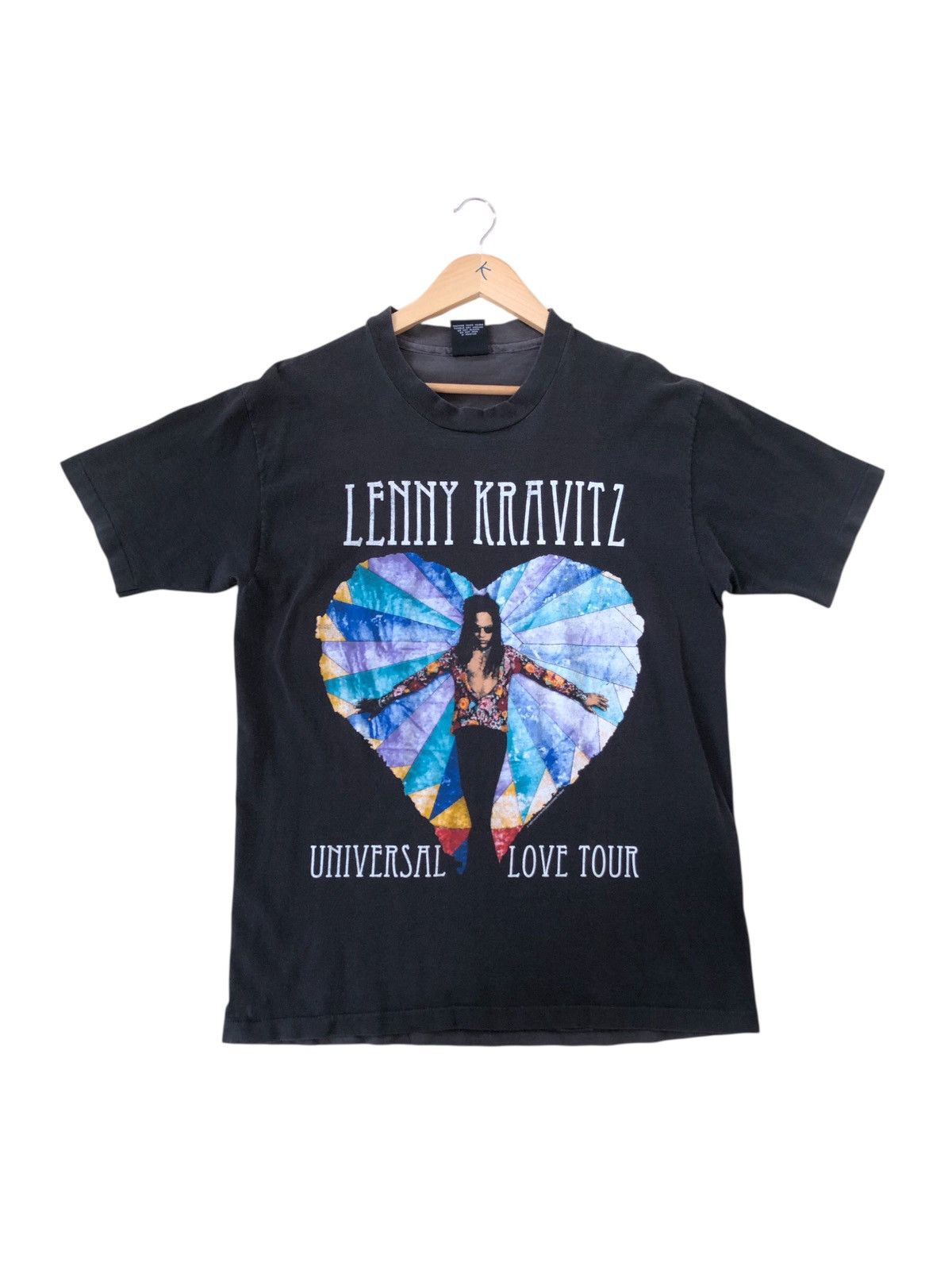 Vintage Vintage 90’s Lenny Kravitz Tshirt Giant Tag Tour Solo Singer Size US L / EU 52-54 / 3 - 1 Thumbnail