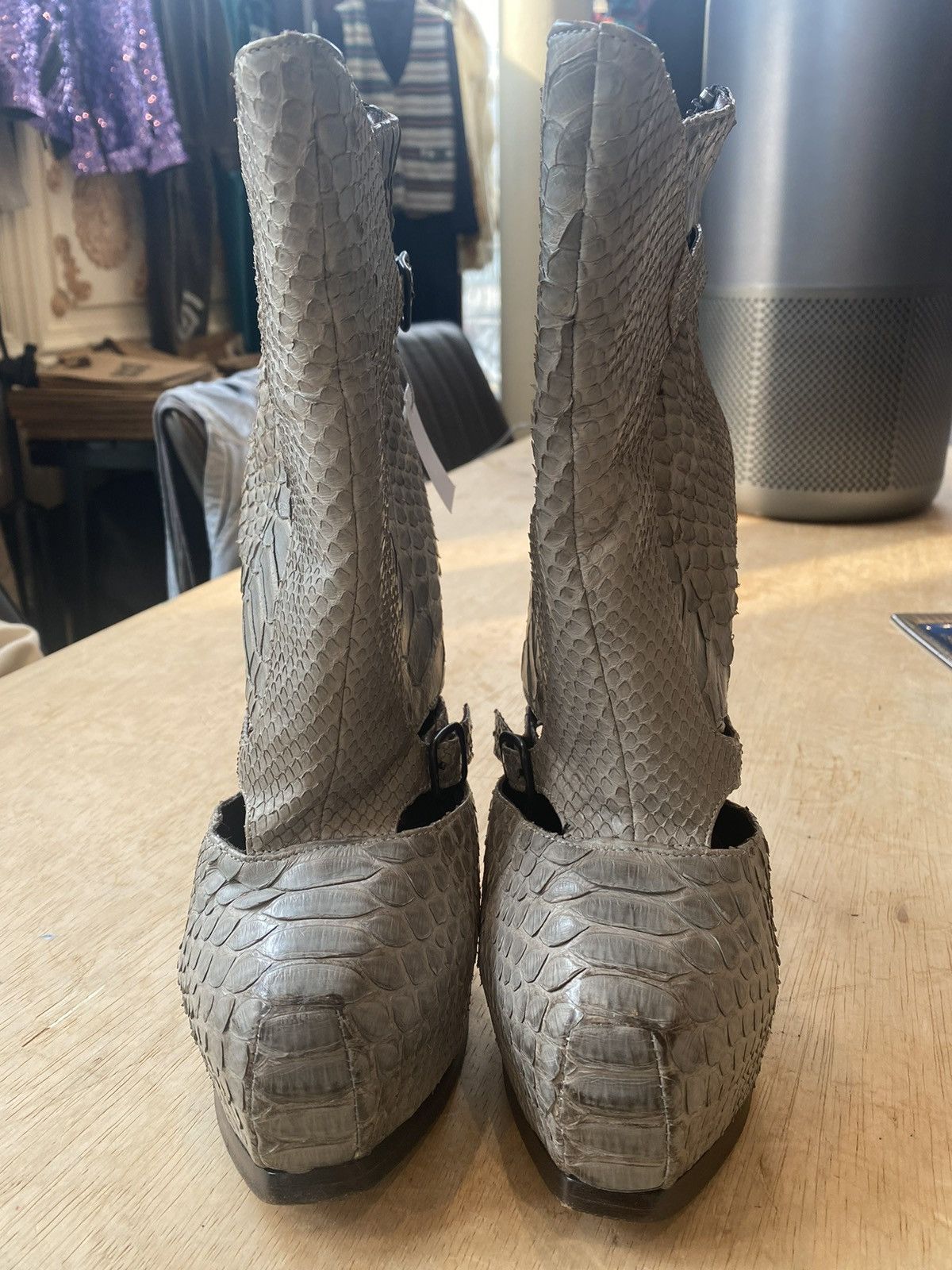 David Eden × Raparo Raparo X Vero Cuoio Python High Heels Platform Size39 Size US 9 / IT 39 - 3 Thumbnail