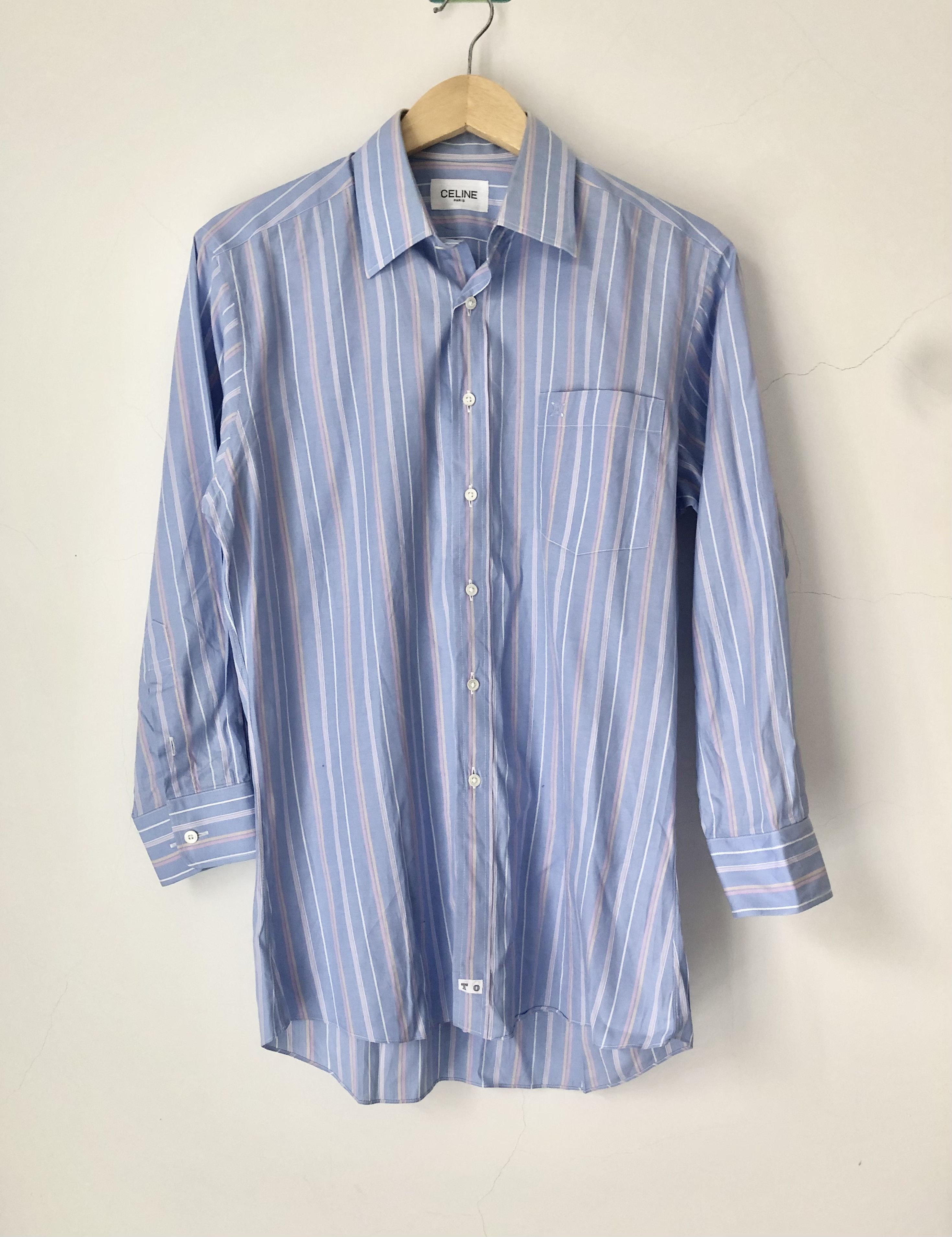 Celine stripes shirt Size US S / EU 44-46 / 1 - 1 Thumbnail
