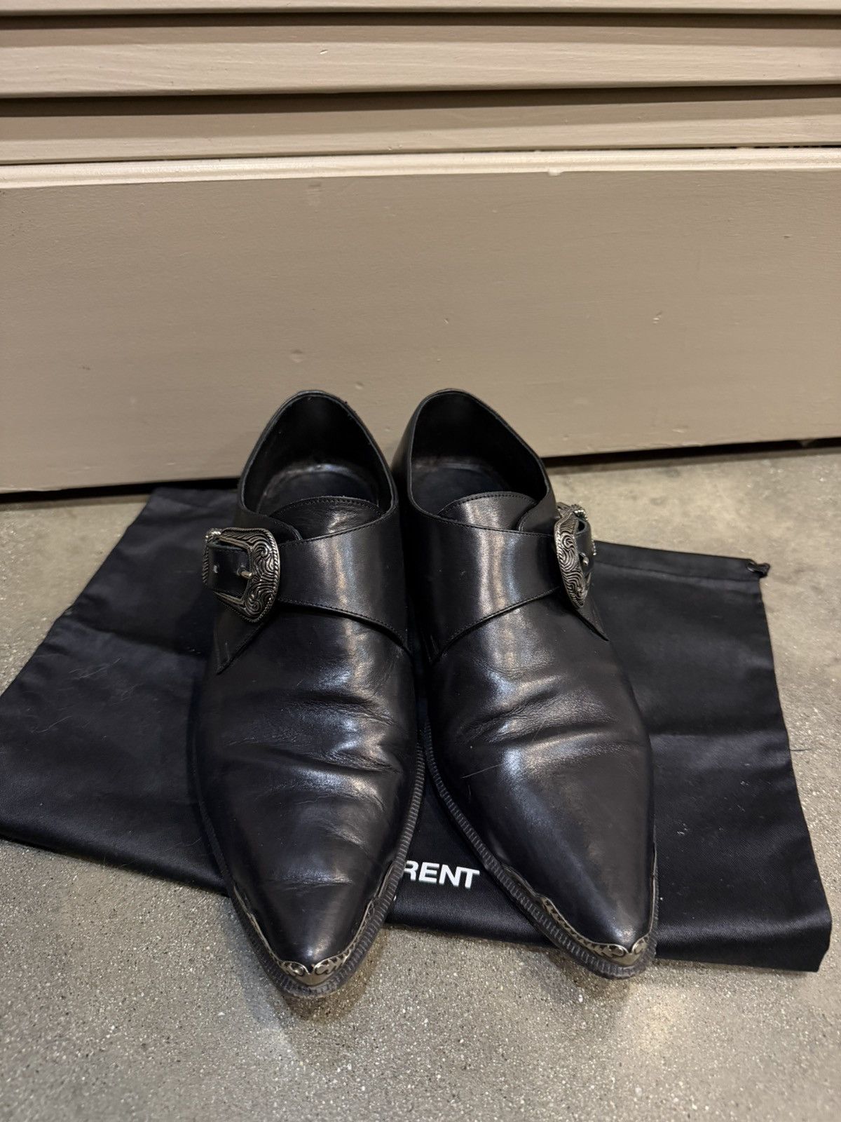 Saint Laurent Paris SS14 Western Monk Strap Duckies Loafers 40 Size US 7 / EU 40 - 2 Thumbnail