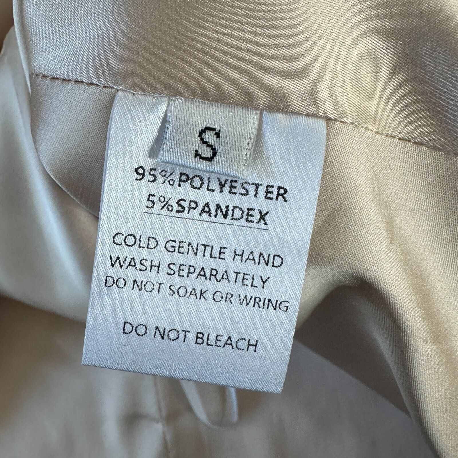 Other Silkhour Ayu Champagne Satin Skirt Kick Split Zip Back Mini Size 27" / US 4 / IT 40 - 8 Thumbnail