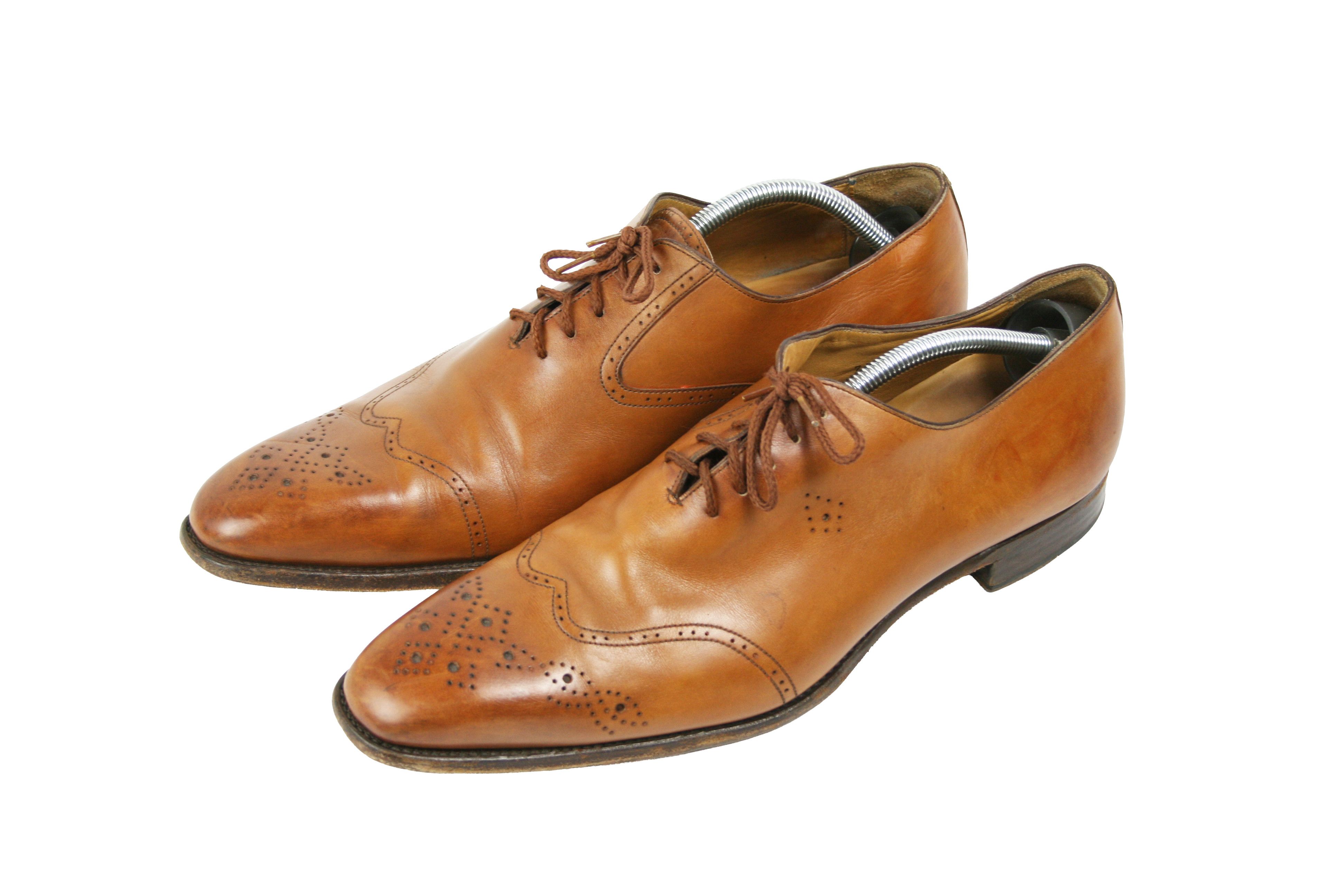 Carlos Santos Santiago Perforated Oxford Shoes Size US 12 / EU 45 - 3 Thumbnail