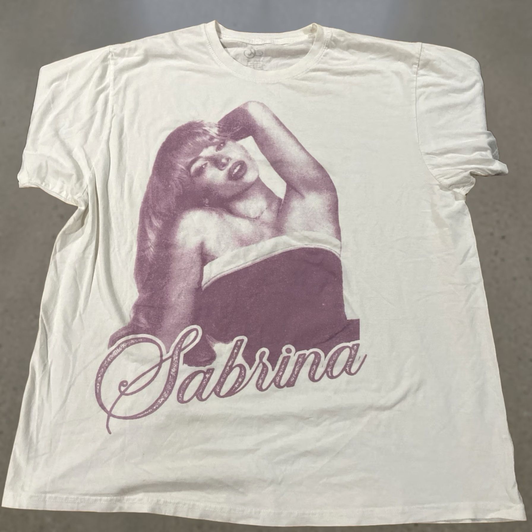 Vintage Sabrina Carpenter Unisex T-Shirt Ivory 2XL 100% Cotton Shirt Women Mens Basic Photo Tee Shirt Size XXL / US 16-18 / IT 52-54 - 1 Thumbnail