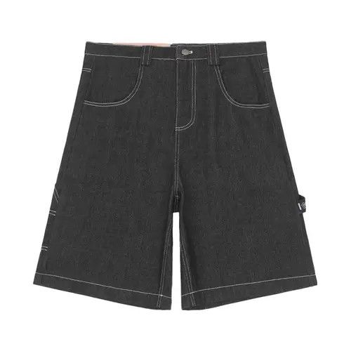 VIBE Men's street style loose casual original color denim shorts Size US 32 / EU 48 - 2 Thumbnail