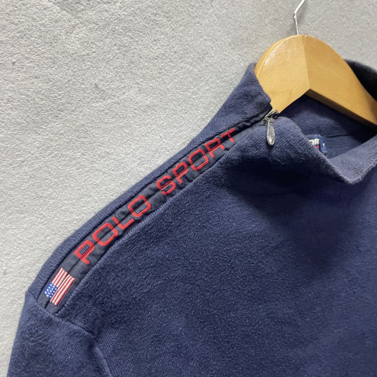 Polo Ralph Lauren Vintage Polo Sport Mock Neck Fleece Sweatshirt Size US M / EU 48-50 / 2 - 3 Thumbnail