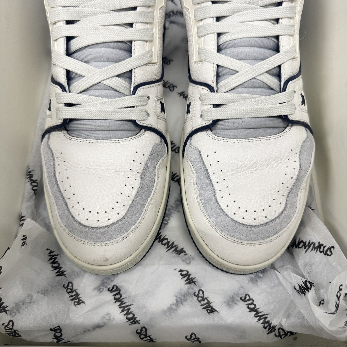 Louis Vuitton Louis Vuitton 1ABFAF #54 Trainers Marine White RRP £995 Size US 9 / EU 42 - 3 Thumbnail