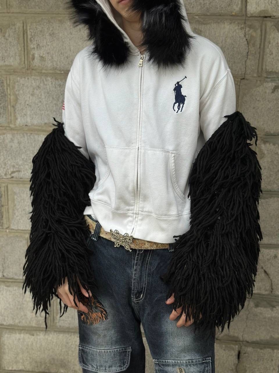 Le Grande Bleu (L.G.B.) VTG Unisex Coat Hand Made Size S Knit Y2K Punk Rave Pop Hype Size US M / EU 48-50 / 2 - 7 Thumbnail