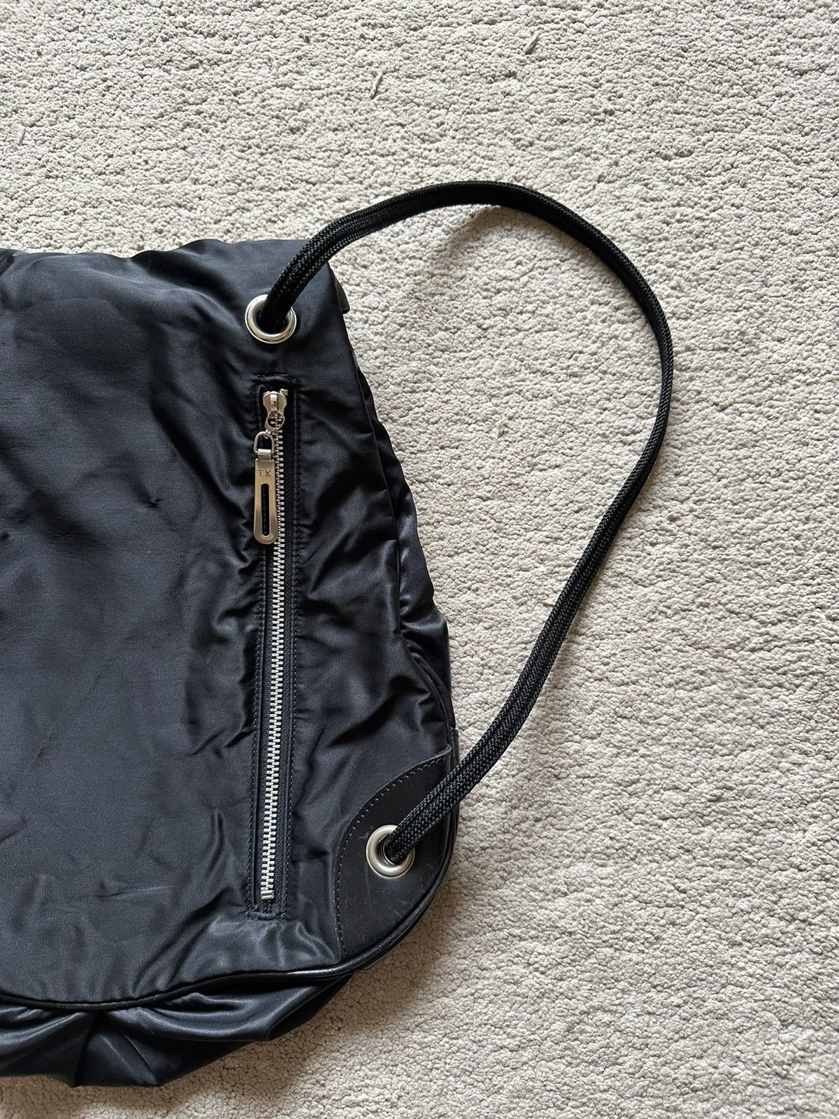 Tokio Kumagai 1980s Tokio Kumagai folded Drawstring Nylon Backpack Size ONE SIZE - 7 Thumbnail