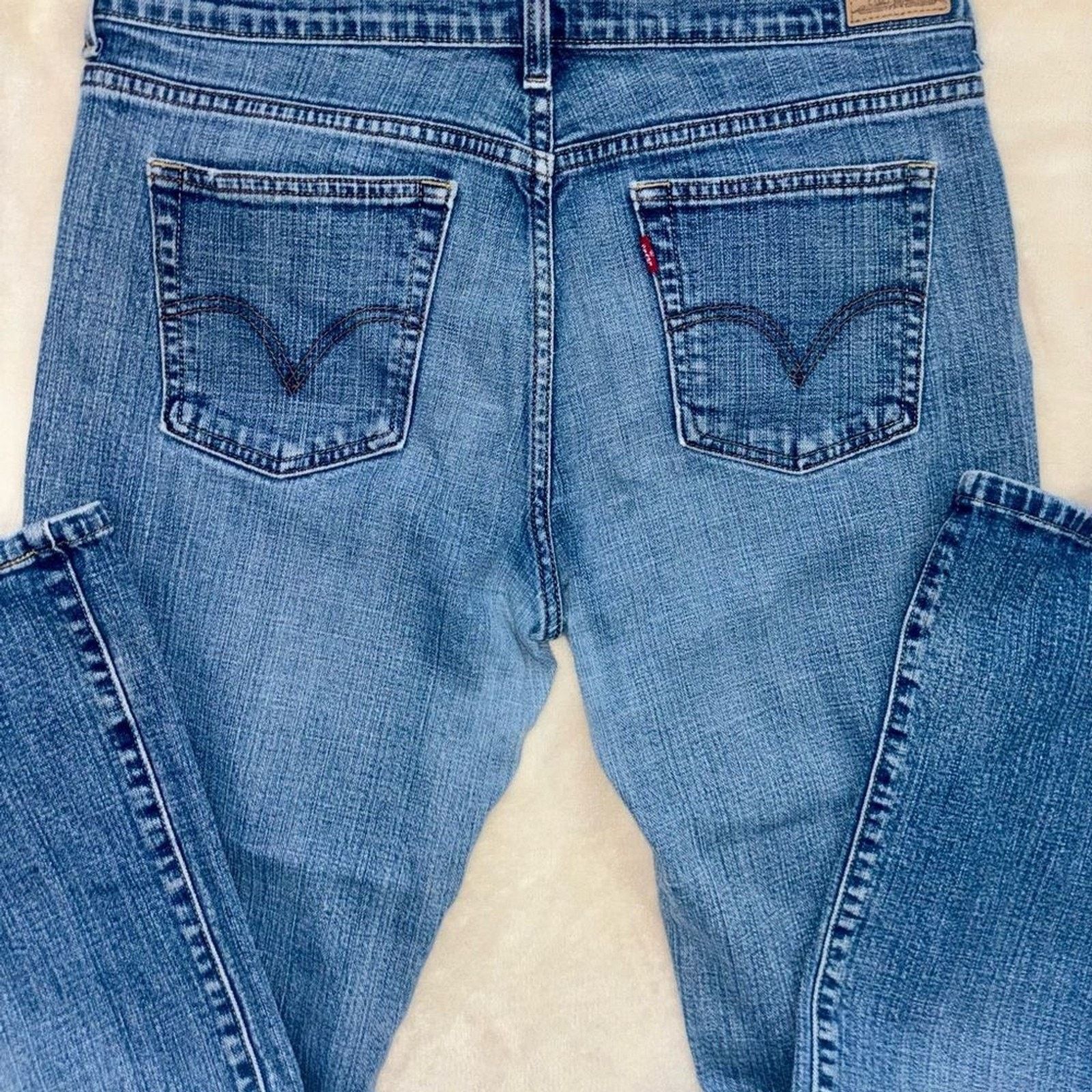 Levi's Levis 515 Bootcut Dark Wash Jeans 14 Short Size 36" / US 14 / IT 50 - 5 Thumbnail