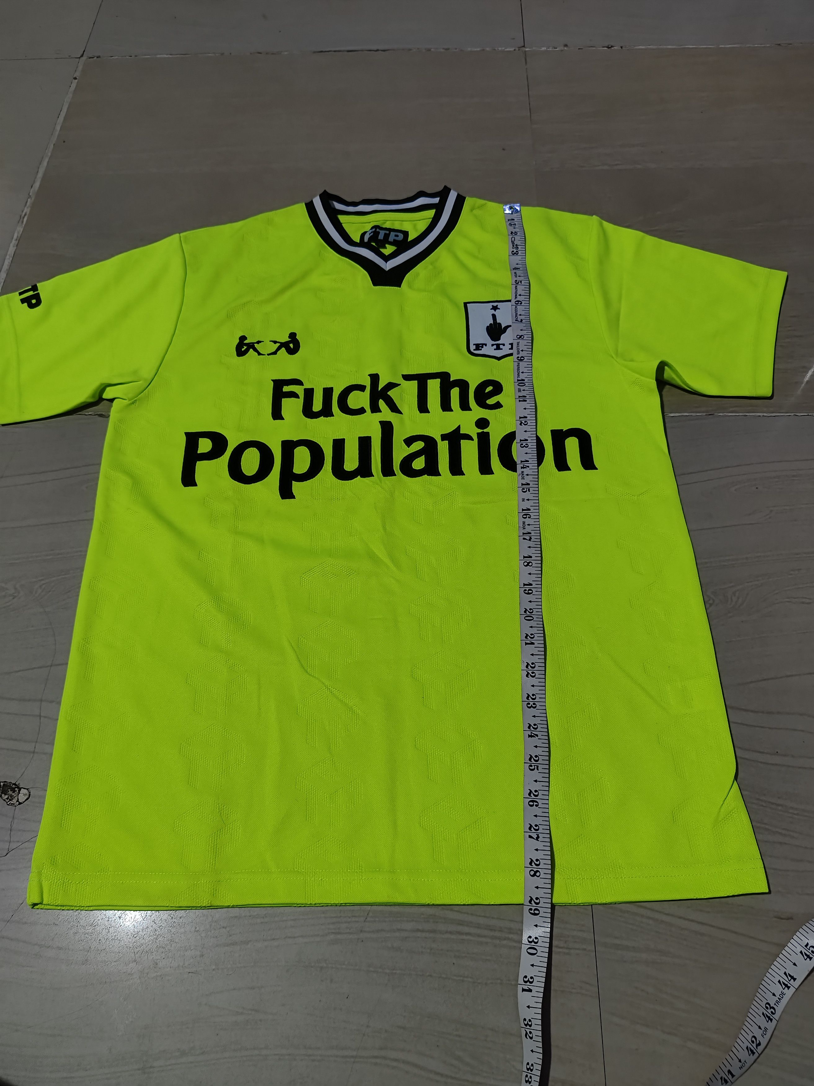 Fuck The Population FTP Fuck The Population Neon Green Soccer Jersey Shirt Size US M / EU 48-50 / 2 - 11 Thumbnail