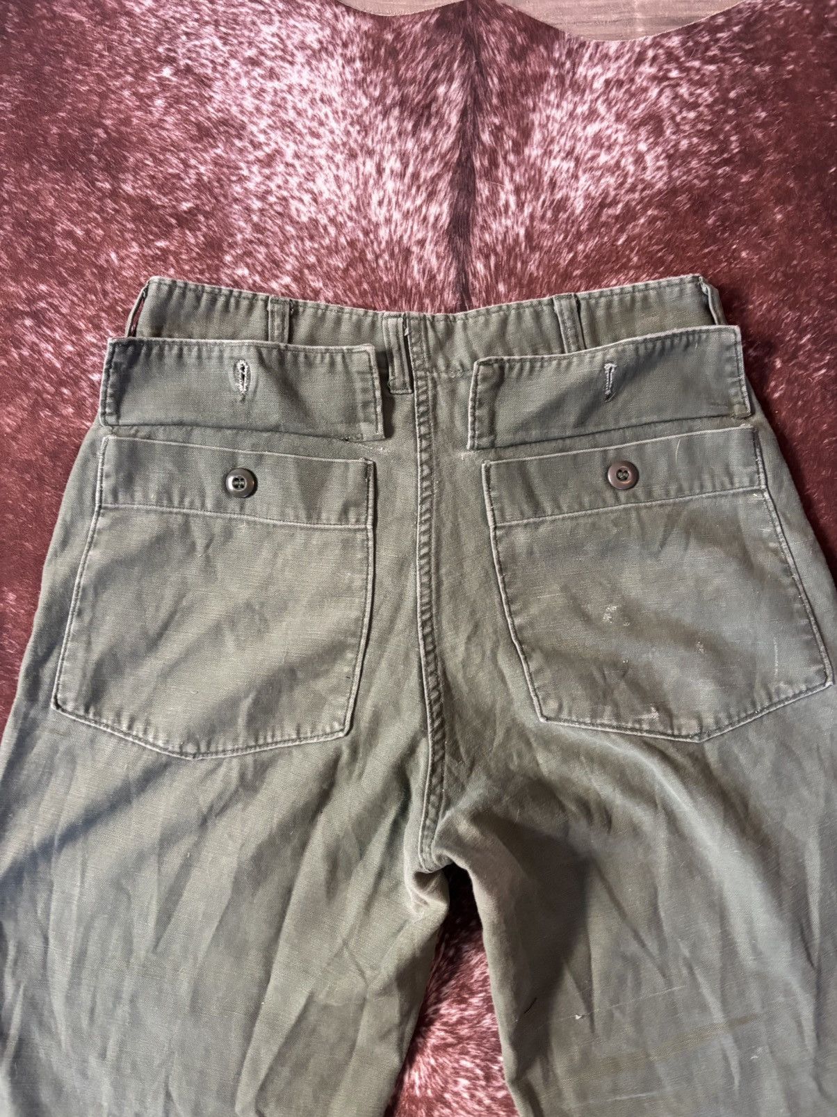 Other True Vintage 40s WWll Military US Army Trousers Mens 28x28 Size US 28 / EU 44 - 5 Thumbnail