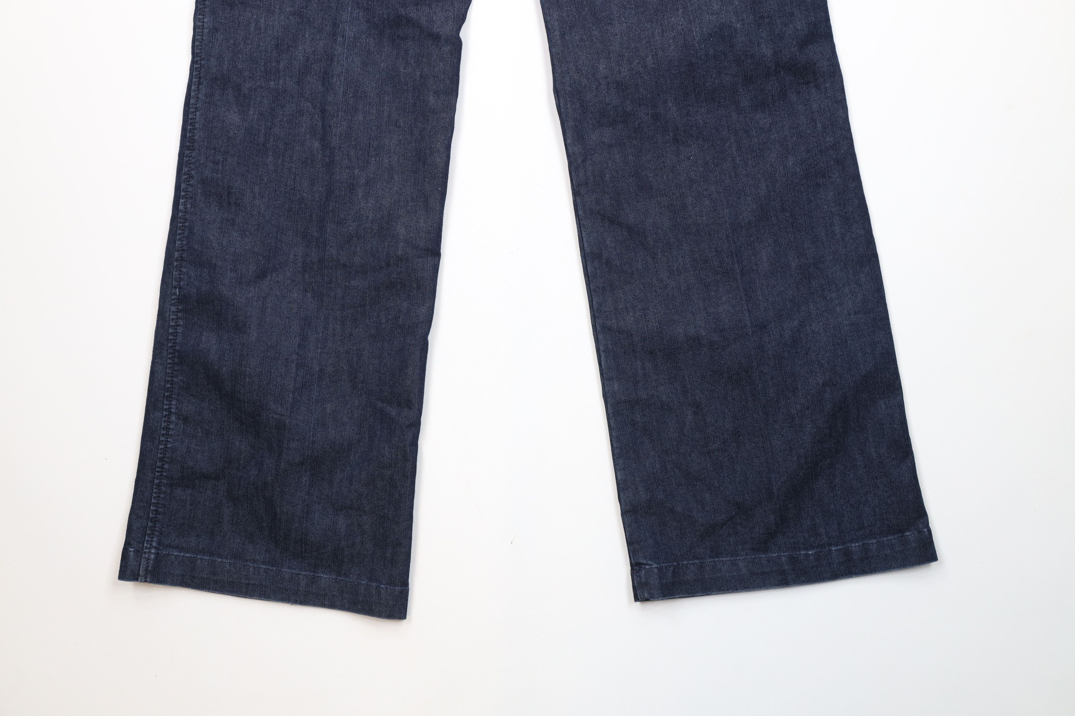 Express × Vintage Vintage Y2K Express Stretch Wide Leg Bell Bottoms Jeans Blue Size 28" / US 6 / IT 42 - 12 Thumbnail