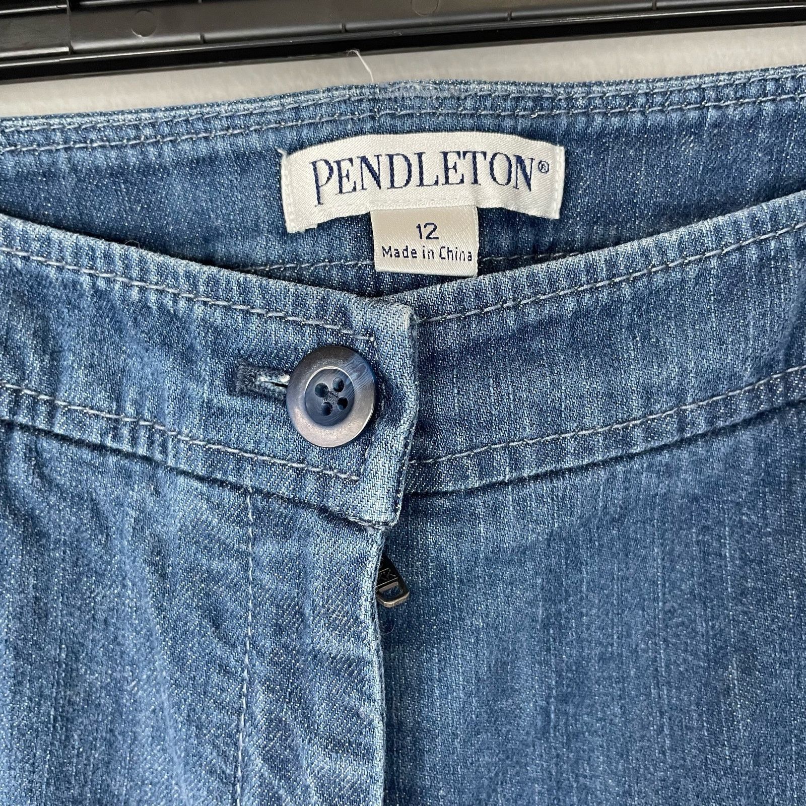 Pendleton Pendleton Denim Capris 12 Women Medium Wash Split Hem Casual Size 34" / US 12 / IT 48 - 4 Thumbnail