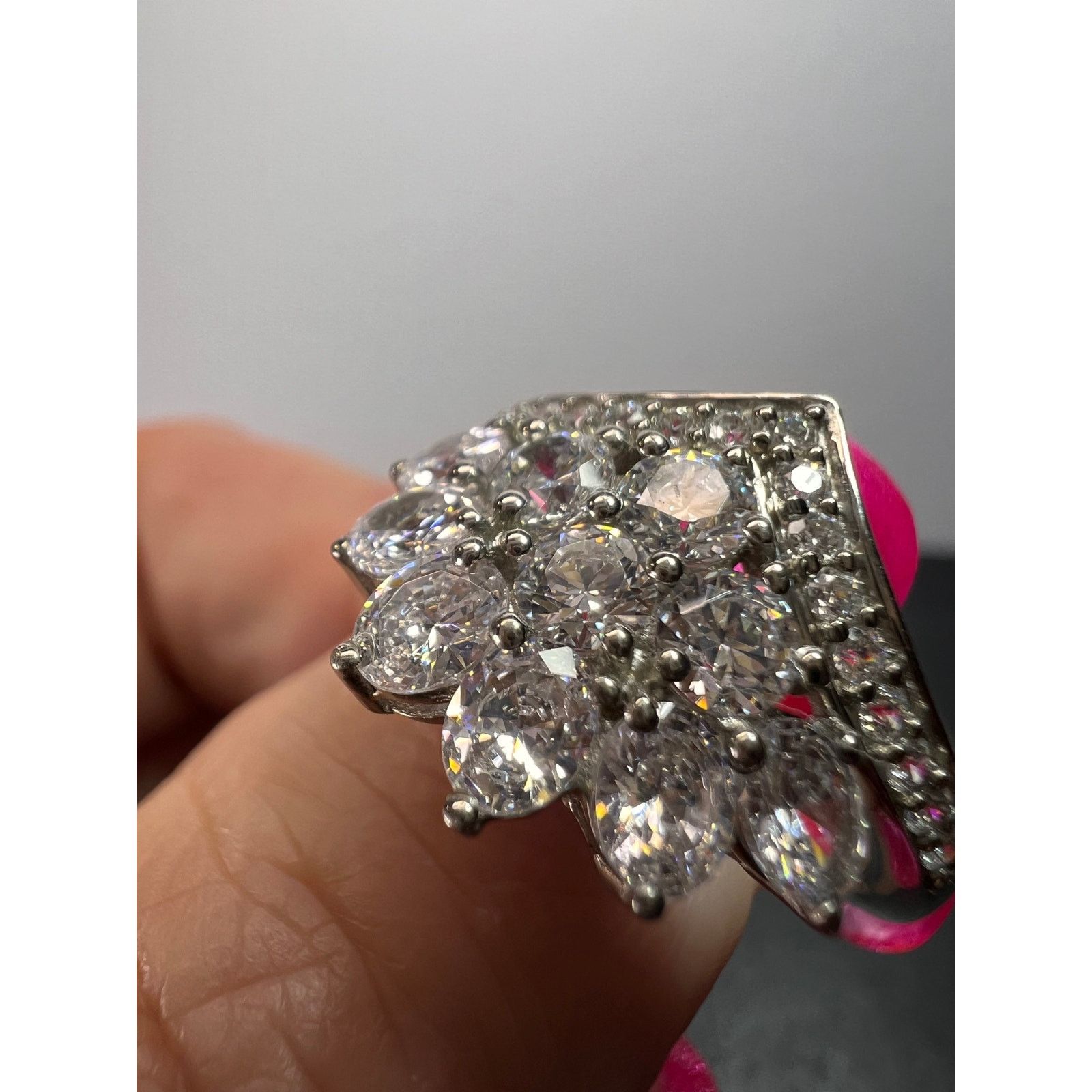 Other White CZ ring in rhodium over sterling silver size 9 Size ONE SIZE - 6 Thumbnail