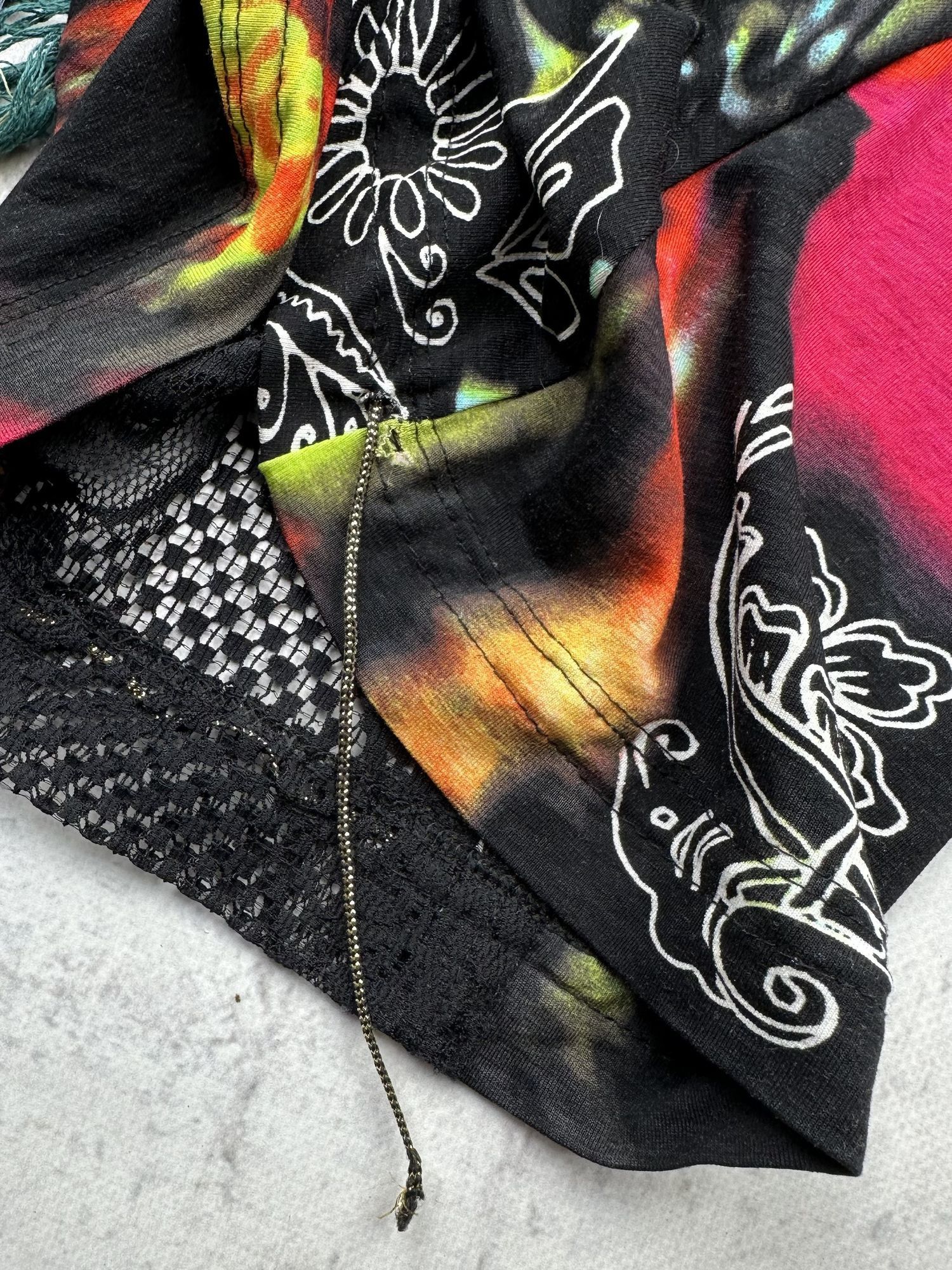 Vintage Vintage Asymmetry Printed Blouse A53(261) Size M / US 6-8 / IT 42-44 - 6 Thumbnail