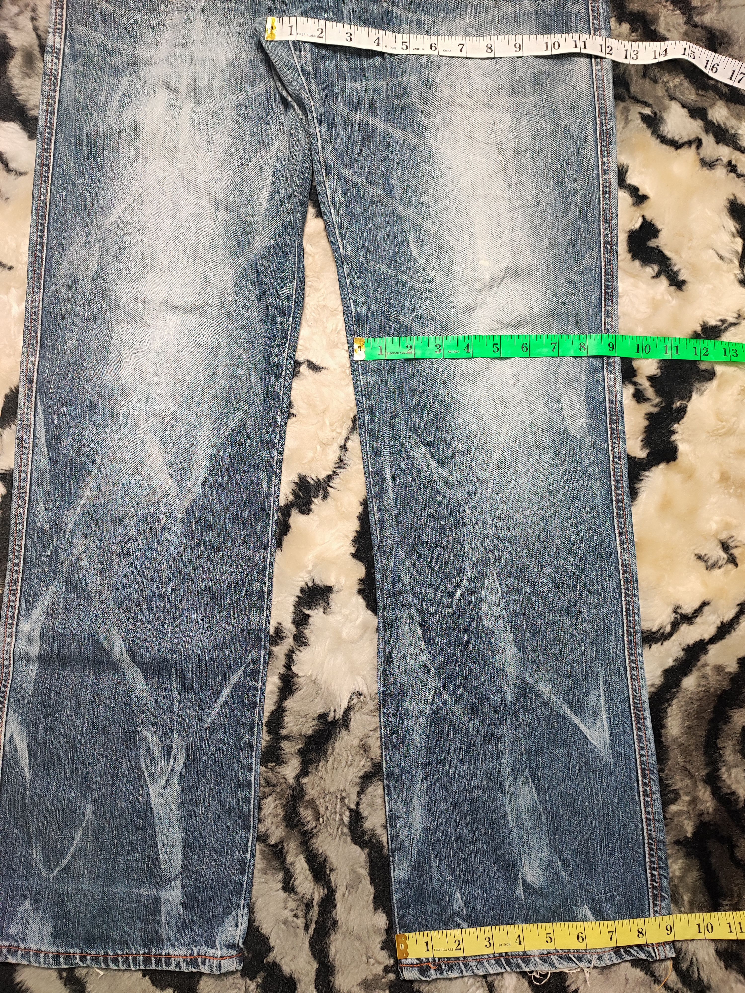 Edwin Edwin 503 Blue Trip Japan Distressed Jeans Size US 33 - 6 Thumbnail