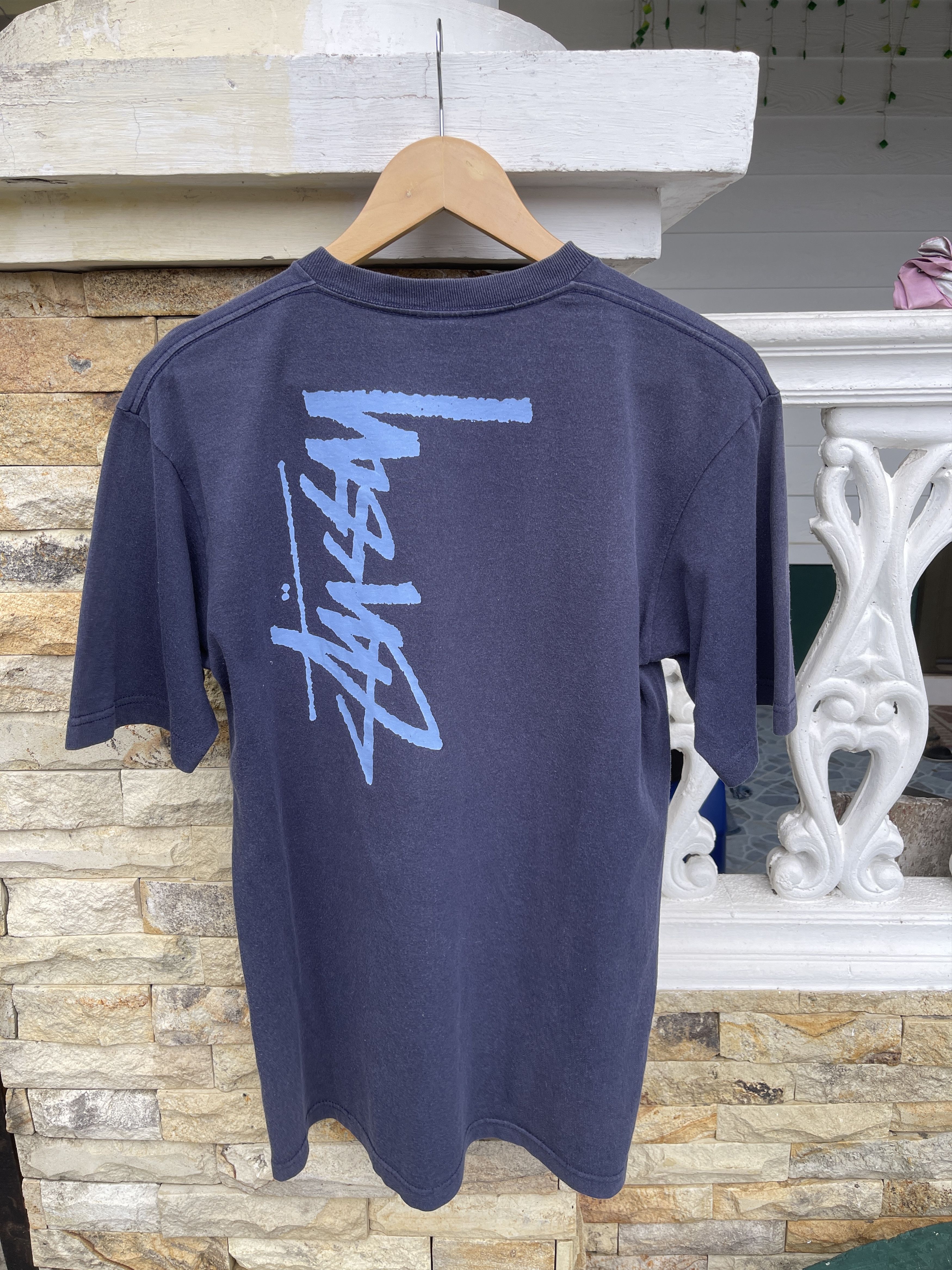 Stussy Rarest🔥Vtg 90s Stussy Signature Mirror Sun Faded Tee Size US S / EU 44-46 / 1 - 3 Thumbnail