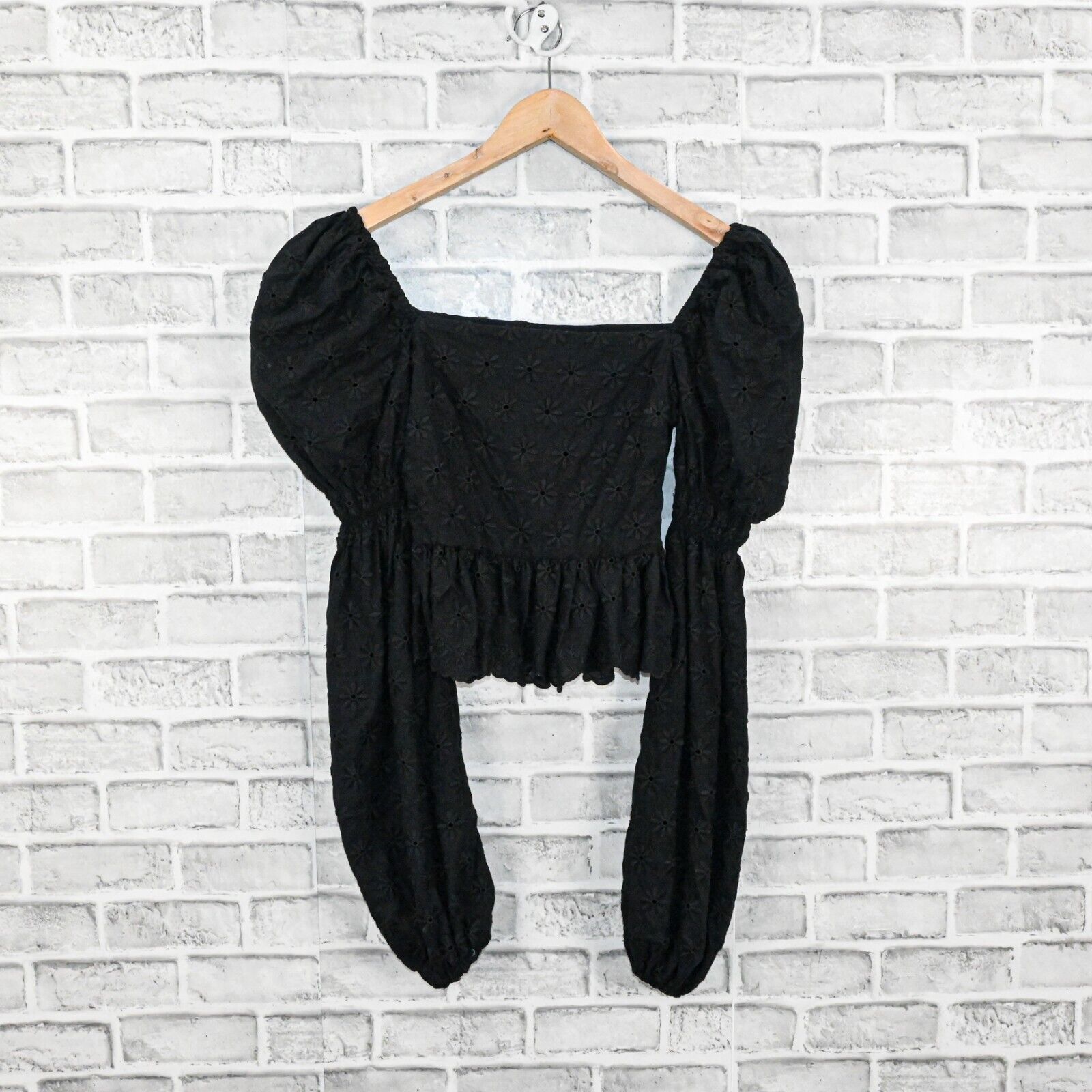 CAROLINE CONSTAS Caroline Constas Wren Puff Sleeve Eyelet Embroidered top Size XS / US 0-2 / IT 36-38 - 6 Thumbnail