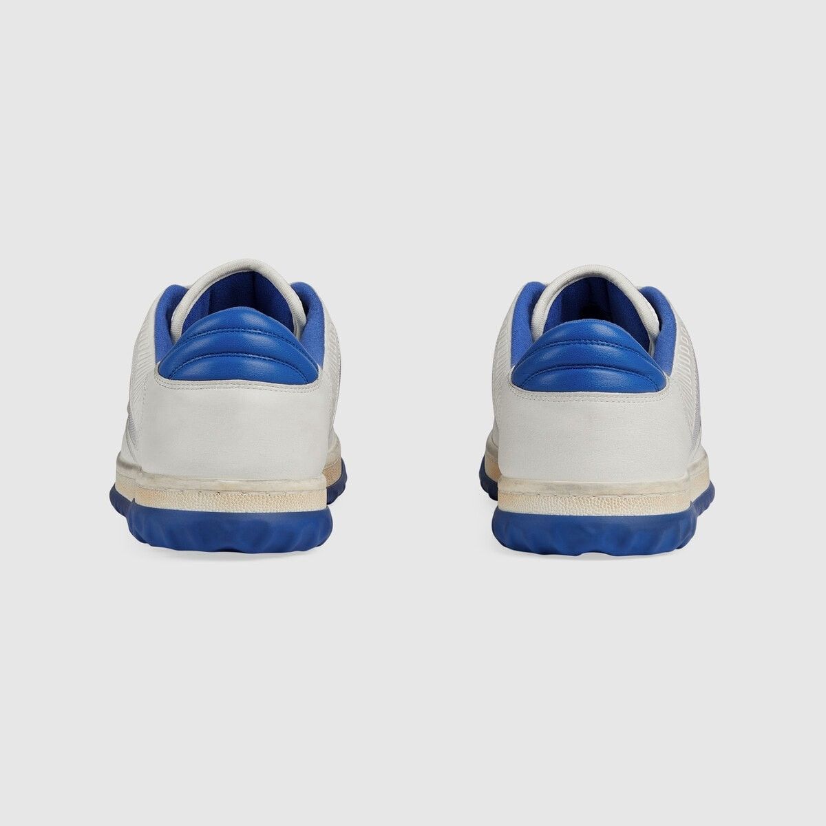 Gucci o1s1wg110125 MAC80 Low-Top Sneakers in Off White/Blue Size US 10.5 / EU 43-44 - 4 Thumbnail