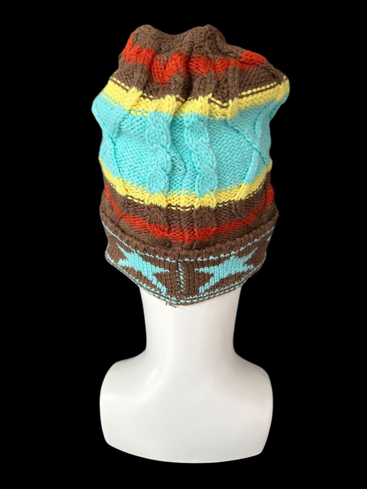 Japanese Brand × Kapital × Vintage Crochet Knitted Handmade Japanese Style Rare Beanie Hats ☠️🎌 Size ONE SIZE - 3 Thumbnail