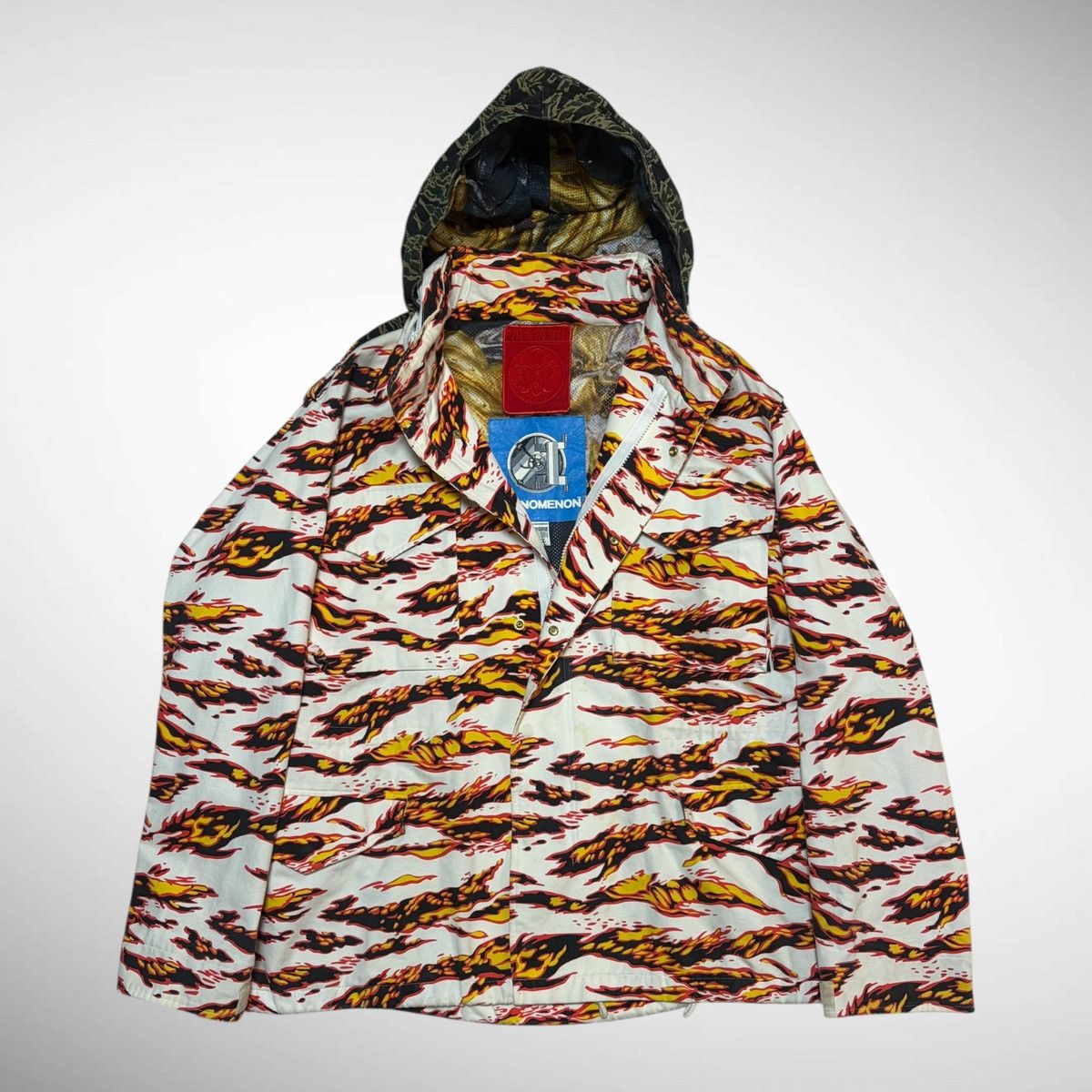 PHENOMENON Phenomenon 2007AW Flame Tiger Camo M-65 Field Jacket Size US XXL / EU 58 / 5 - 1 Thumbnail