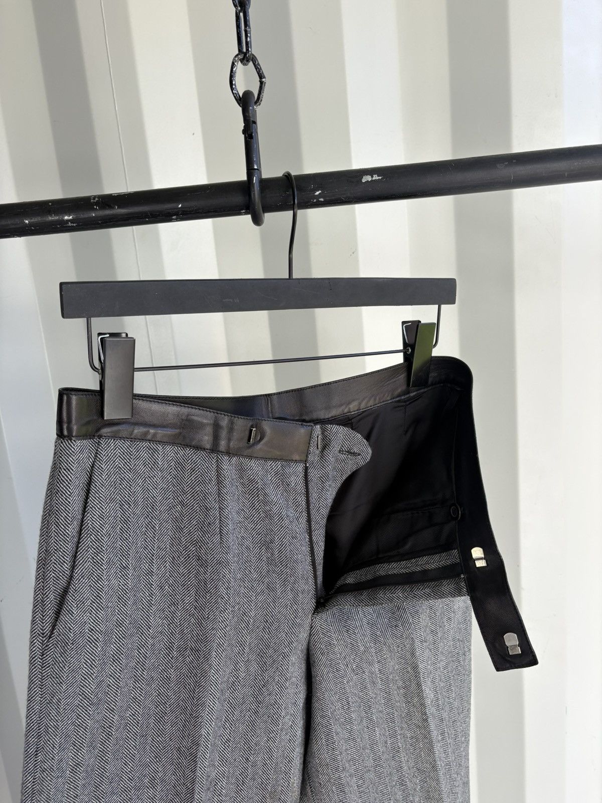 Gucci Herringbone Wide Leg Pants Size US 30 / EU 46 - 4 Thumbnail