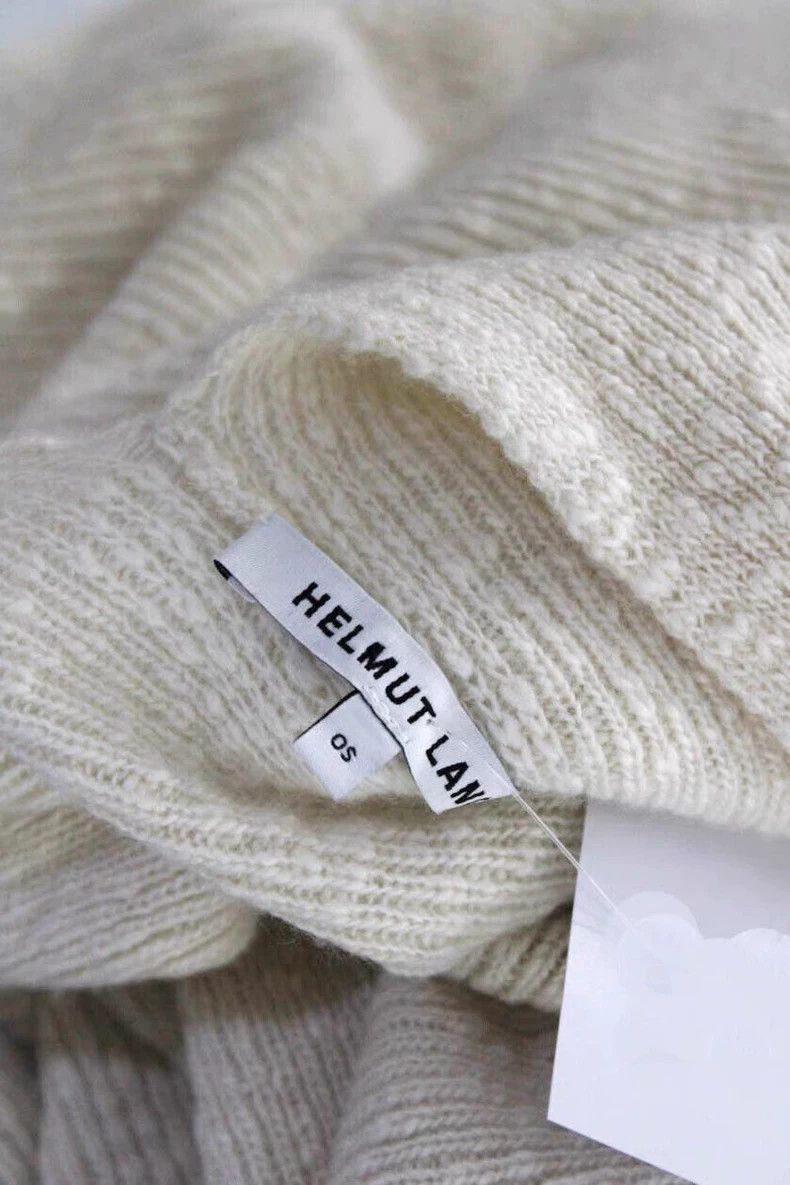 Helmut Lang Helmut Lang size 0SIvory pure cashmere V-neck pullover swea Size ONE SIZE - 4 Thumbnail
