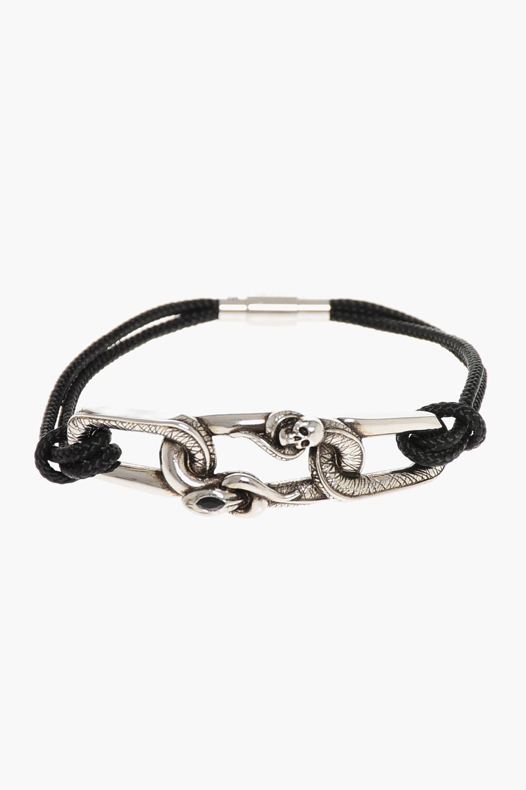 Alexander McQueen og1mm0925 Size: M / Rope Loop Bracelet in Black Size ONE SIZE - 1 Thumbnail