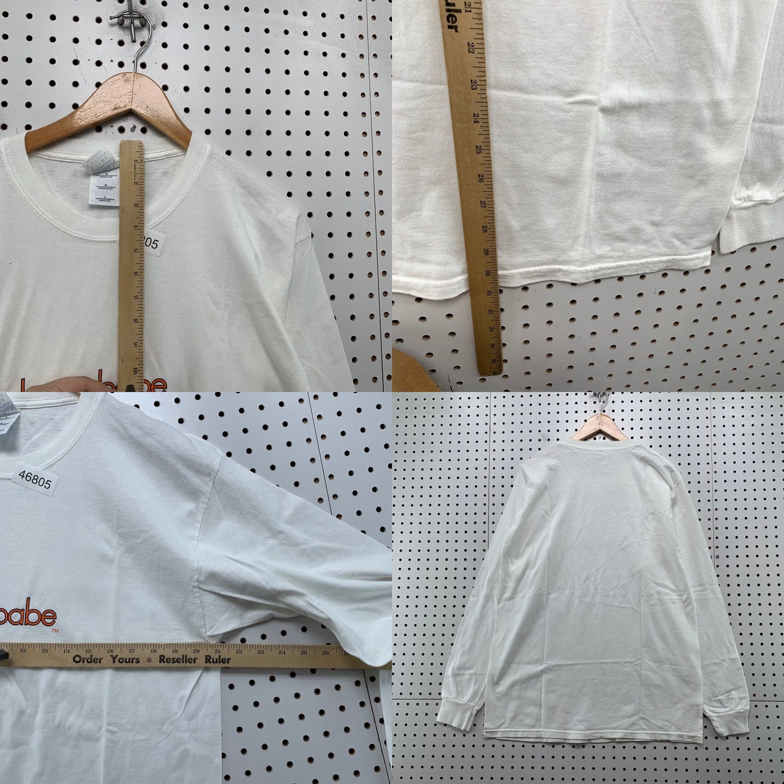 Gildan Chicago Bears T Shirt Mens L White Long Sleeve NFL Fan Tee Size US L / EU 52-54 / 3 - 8 Thumbnail