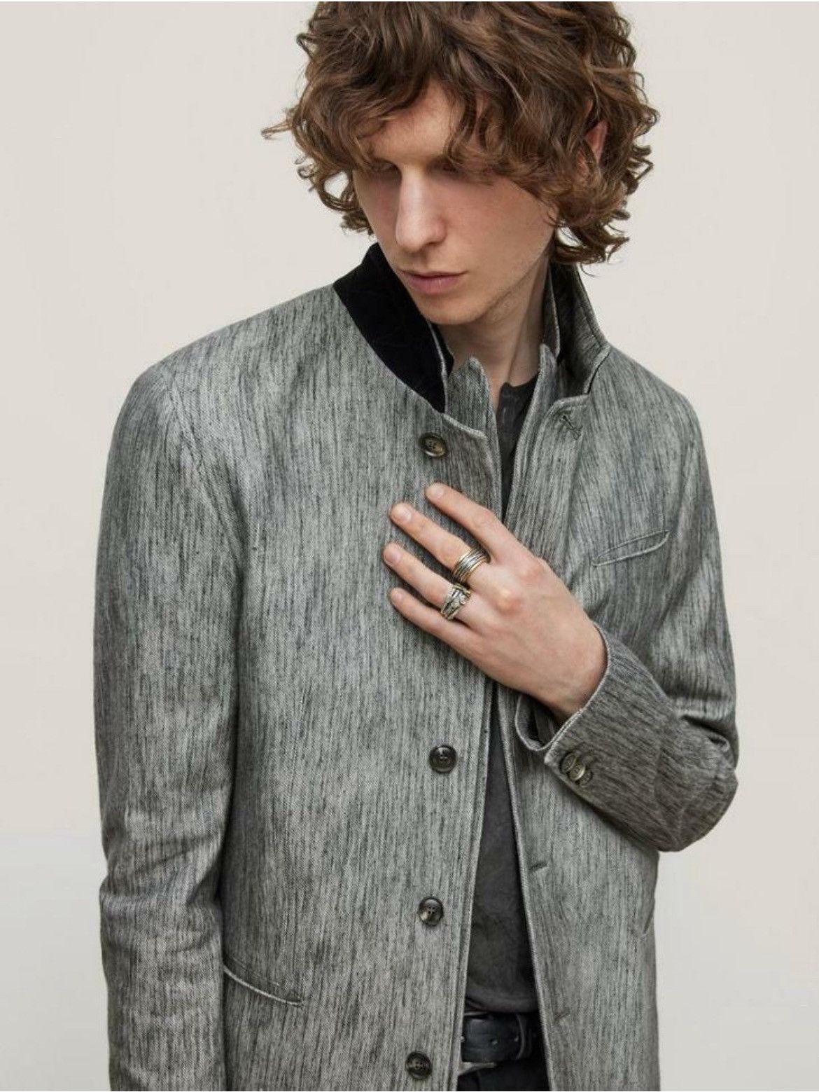 John Varvatos Grey Blazer Jacket Size EU 48 USA 38 Size US M / EU 48-50 / 2 - 3 Thumbnail