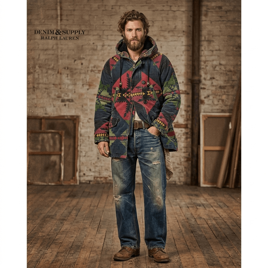 Denim & Supply Ralph Lauren Denim & Supply Ralph Lauren RL Navajo Aztec Long Coat Jacket Size US XS / EU 42 / 0 - 1 Thumbnail