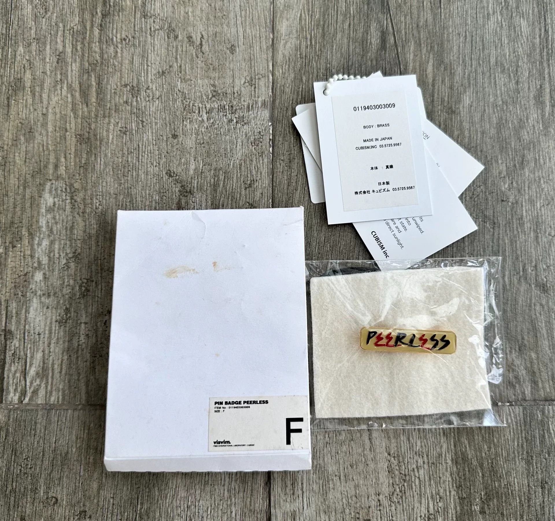 Visvim VISVIM 19AW PIN BADGE PEERLESS PARCO Limited Size ONE SIZE - 1 Thumbnail