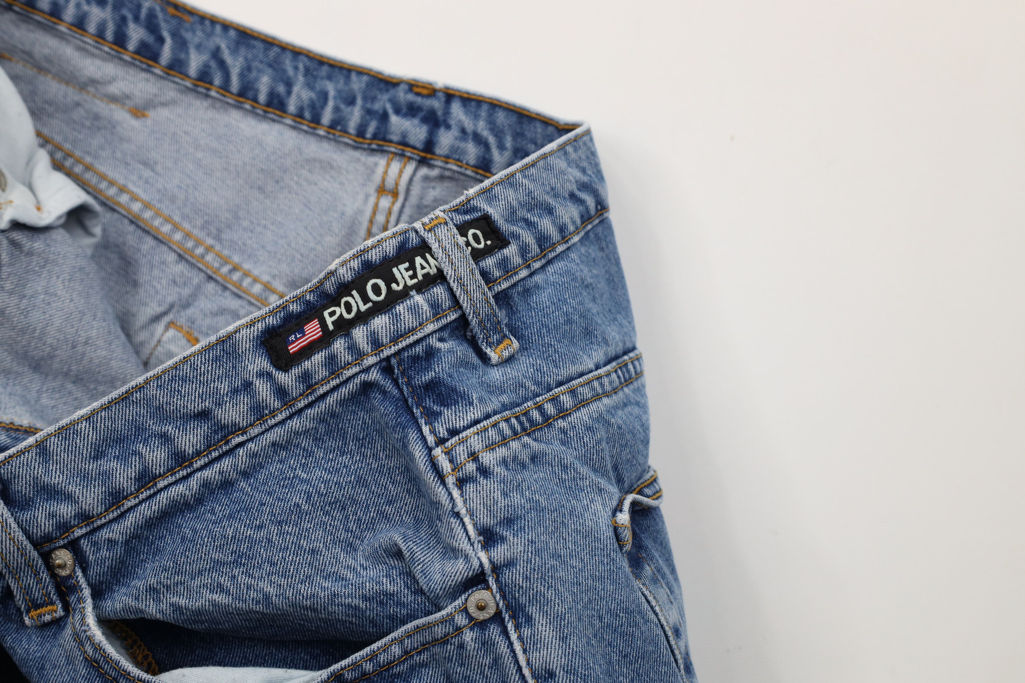 Ralph Lauren Vintage 90s Ralph Lauren Spell Baggy Wide Leg Denim Jeans Size US 38 / EU 54 - 9 Thumbnail