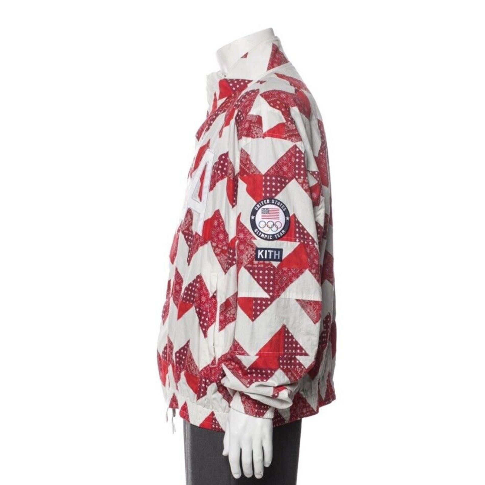 Kith New Kith Zig Zag Track Jacket USA Patchwork Sz XL Olympic Size US XL / EU 56 / 4 - 2 Thumbnail