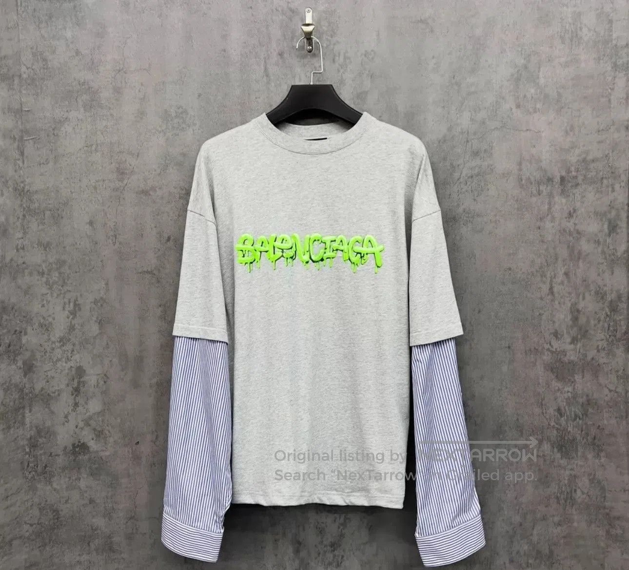 Balenciaga Balenciaga Graffiti Logo Layered Longsleeve. Size US S / EU 44-46 / 1 - 1 Thumbnail