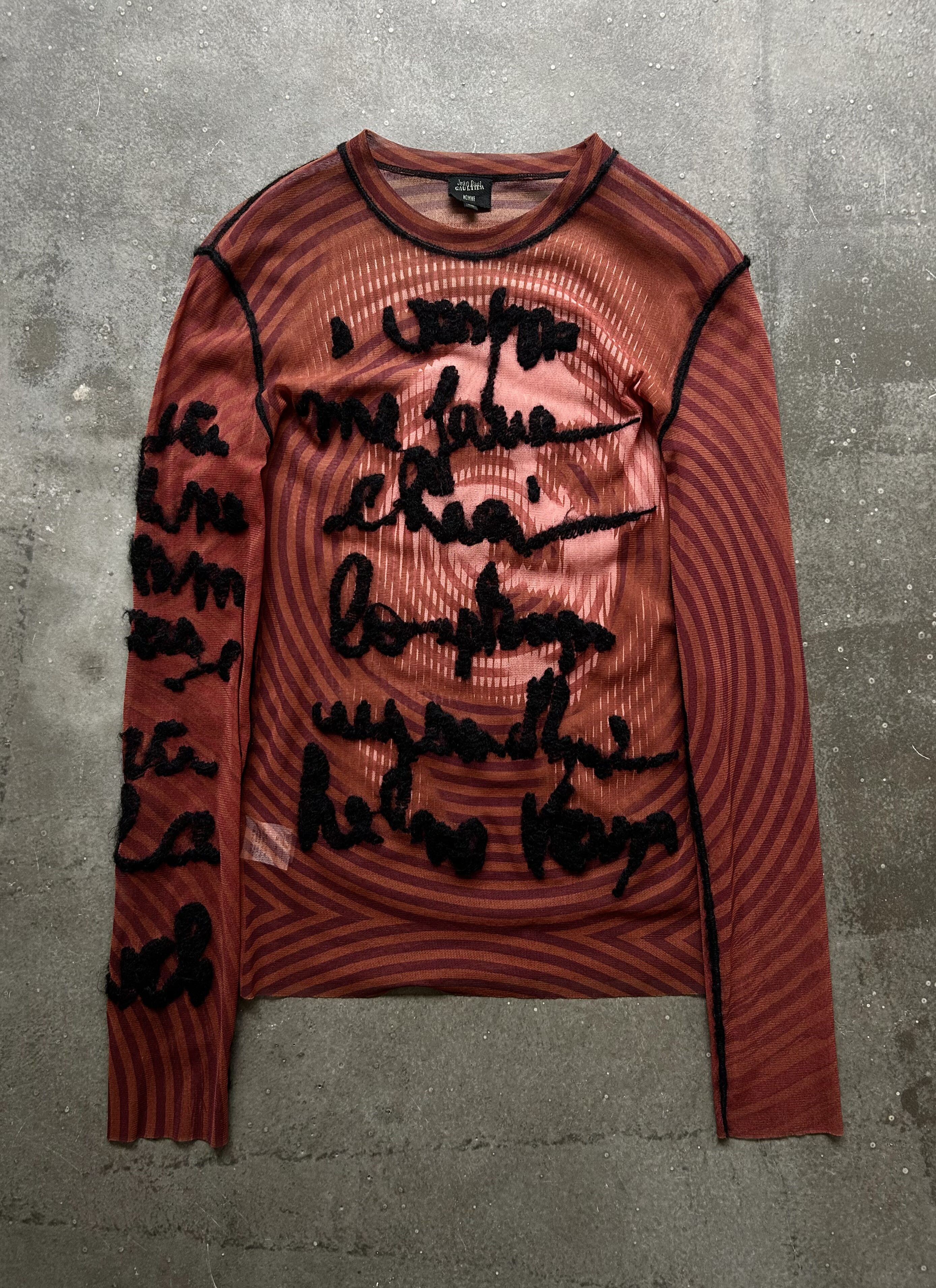 Jean Paul Gaultier Jean Paul Gaultier Sheer Long Sleeve Top Size US M / EU 48-50 / 2 - 1 Thumbnail