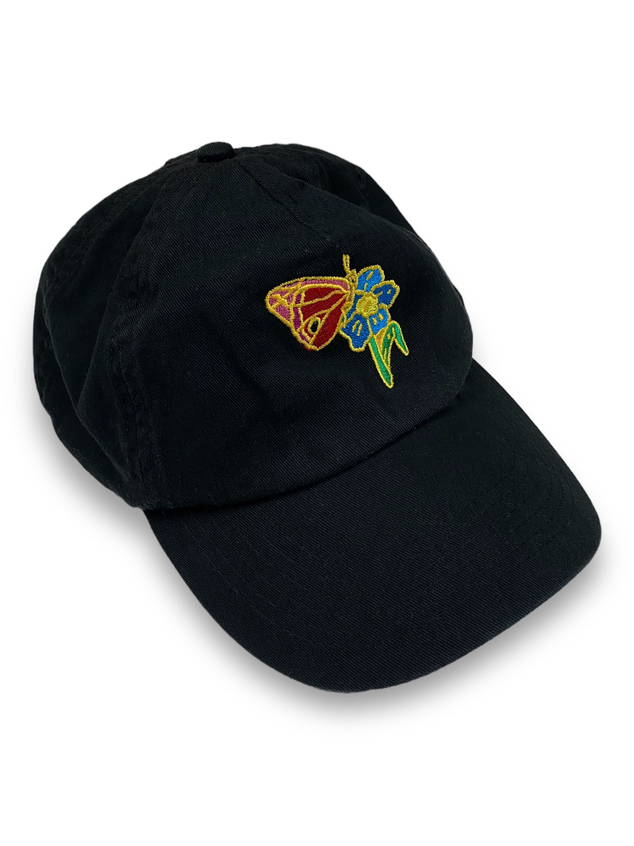 Vintage Vintage BEECHFIELD Flowers Embroidering Black Cap Y2k M605 Size ONE SIZE - 1 Thumbnail