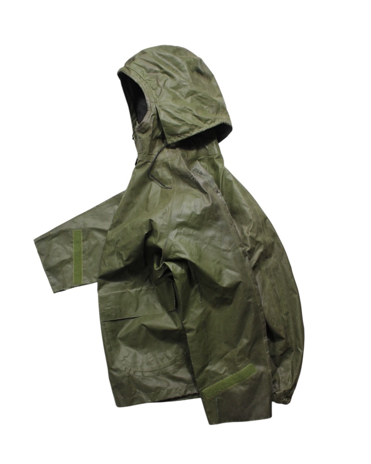 Vintage 1990 US ARMY WET WEATHER DOUBLE HOOD PARKA Size US M / EU 48-50 / 2 - 2 Thumbnail