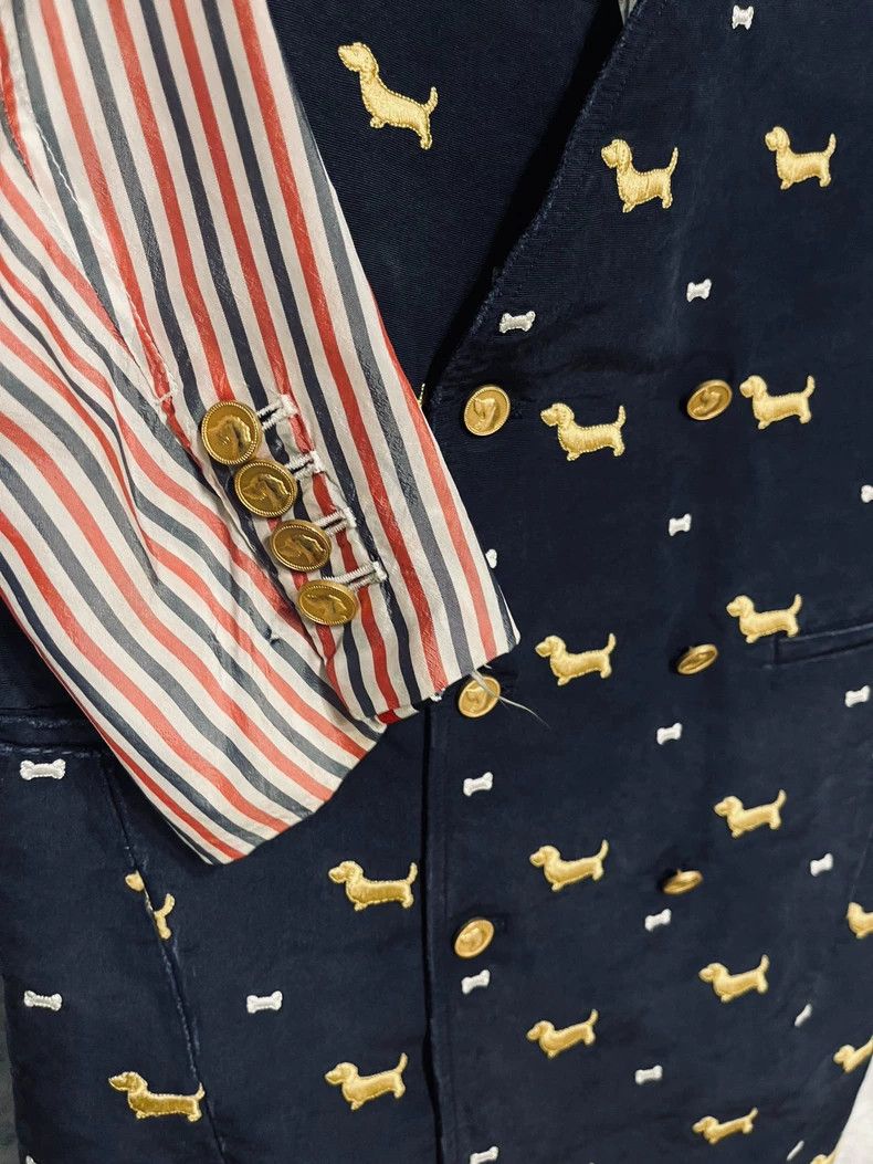 Thom Browne Thom Browne size0 Dog embroidery coat Size 34S - 6 Thumbnail