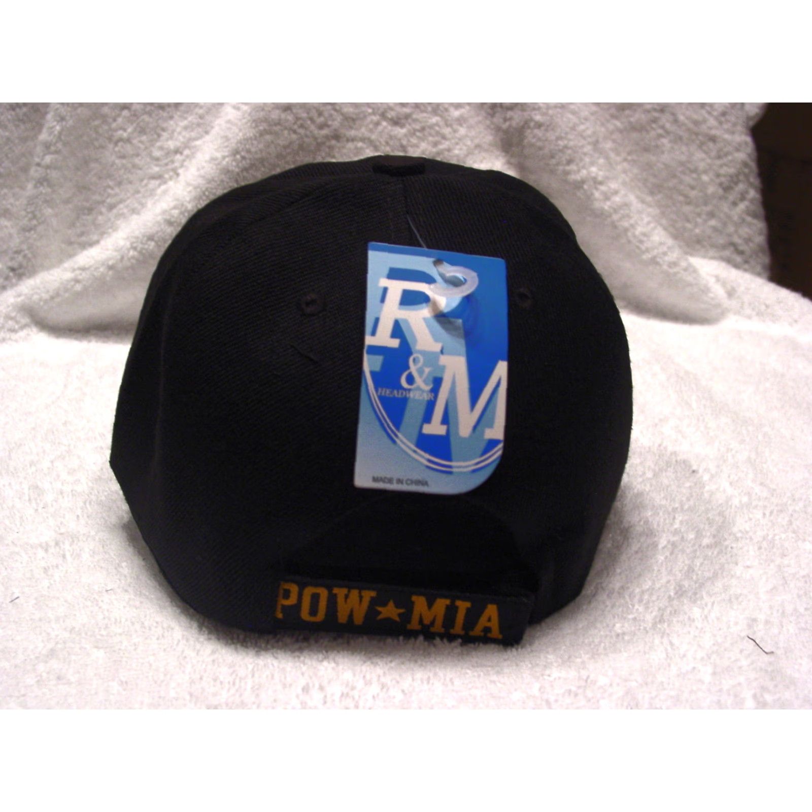 Vintage VINTAGE POW MIA Baseball Cap Men's Adjustable Black Patriotic 90s Cap Size ONE SIZE - 3 Thumbnail